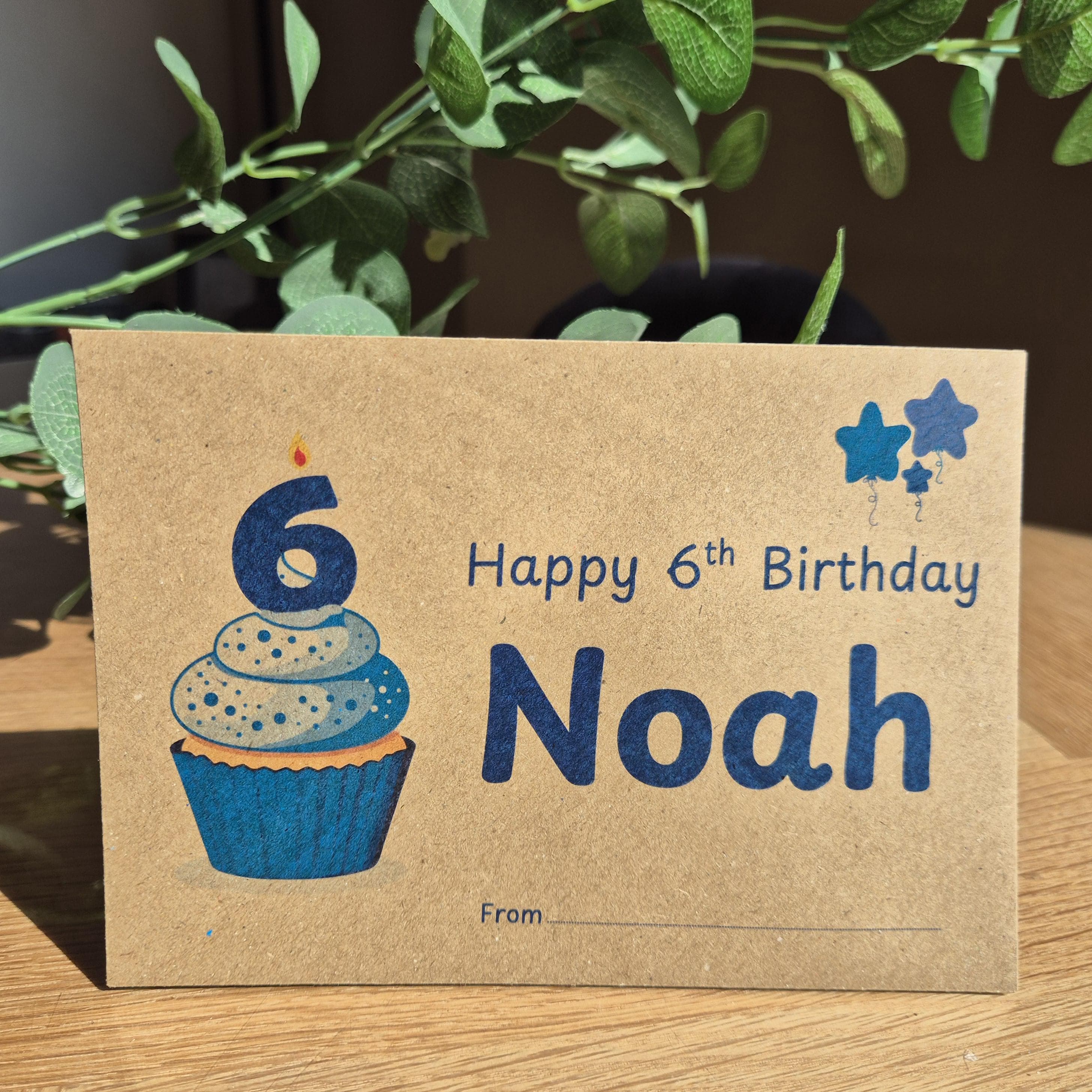 Personalized Birthday Money Envelope | Brown C6 Sized - image 4