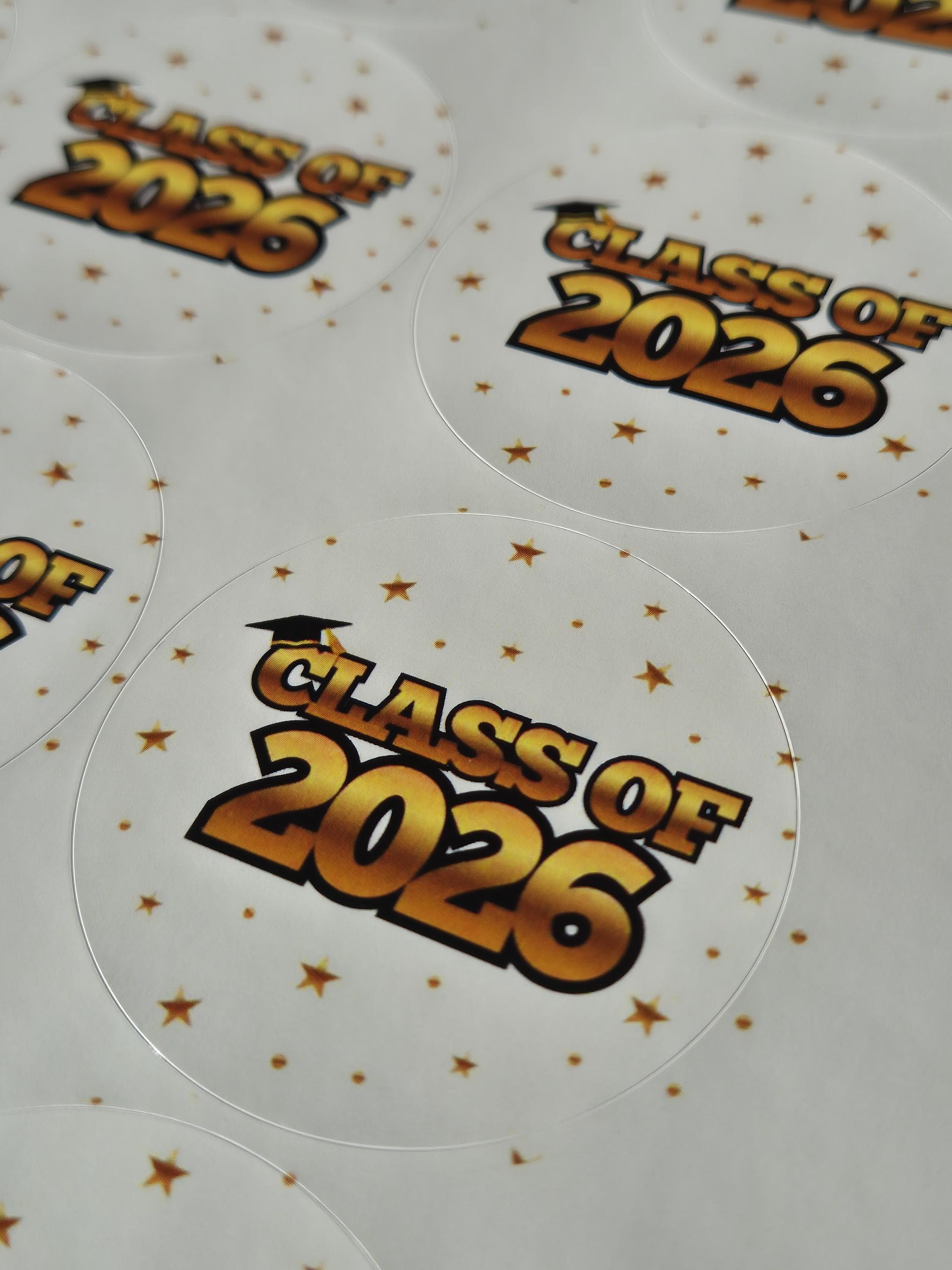 Class of 2026 Stickers | Pack of 30 | Large Class of 2026 Stickers | Sweet cone stickers | Party Bag Stickers - image 3