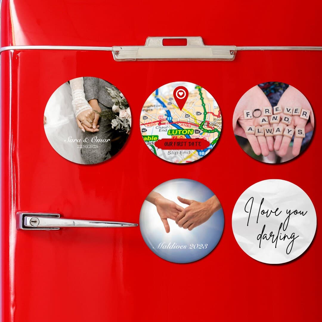 Personalized Photo Fridge Magnets | Custom Gift, Keepsake (Pack of 5) - image 3