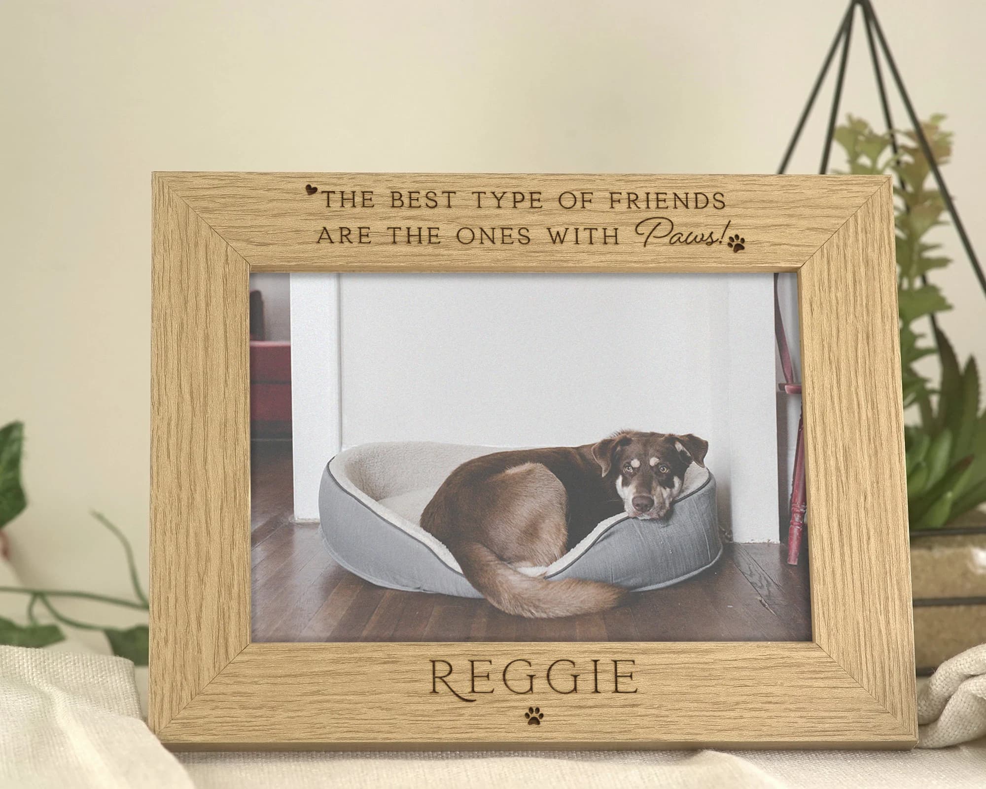 Dog Frame Gift | Dog Owner Gift Pet Keepsake for Dog Lover | Engraved Personalised Photo Frame - image 2