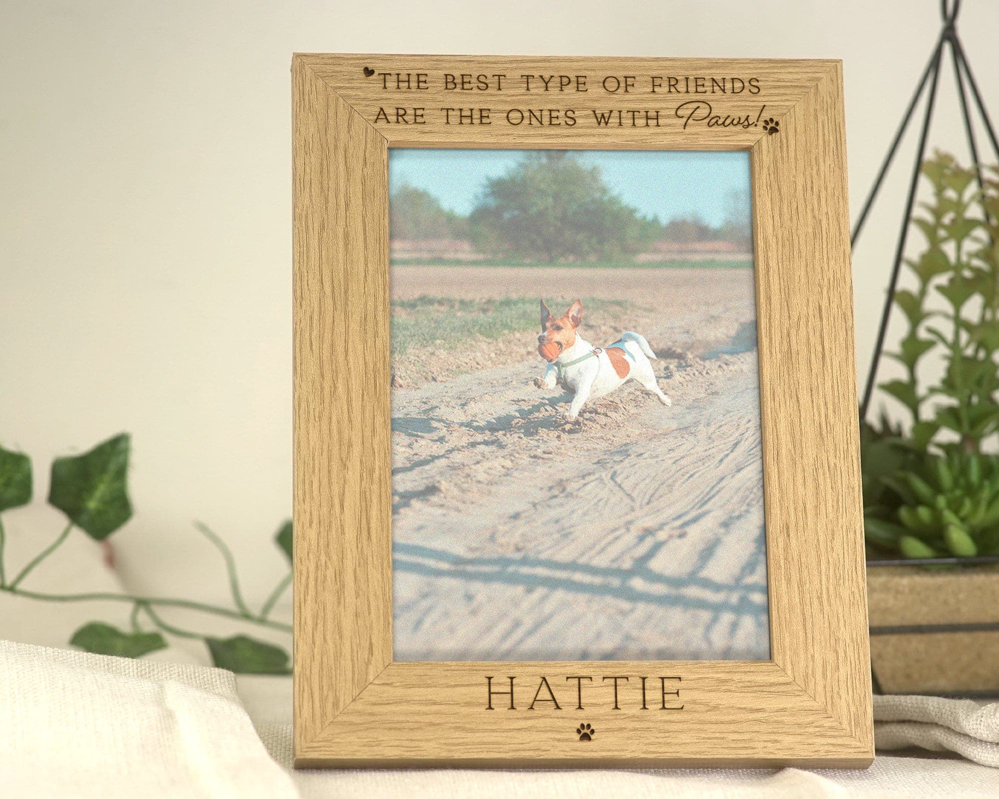 Dog Frame Gift | Dog Owner Gift Pet Keepsake for Dog Lover | Engraved Personalised Photo Frame