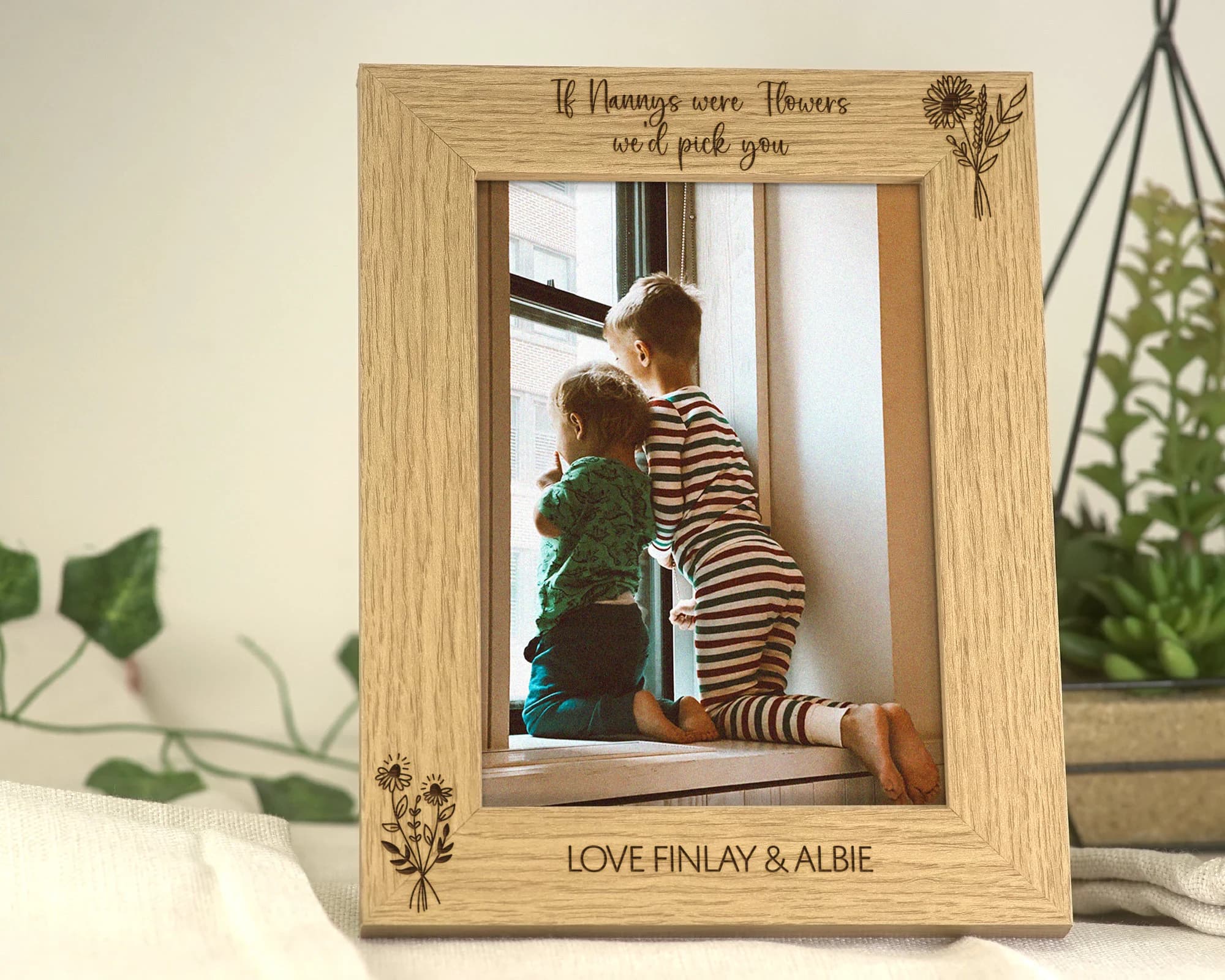 Gift for Mum 'If Mums were Flowers' | Photo Frame Gift for Mum, Mummy, Mama | Engraved Personalised Frame For 7x5 Or 6x4 Picture - image 4