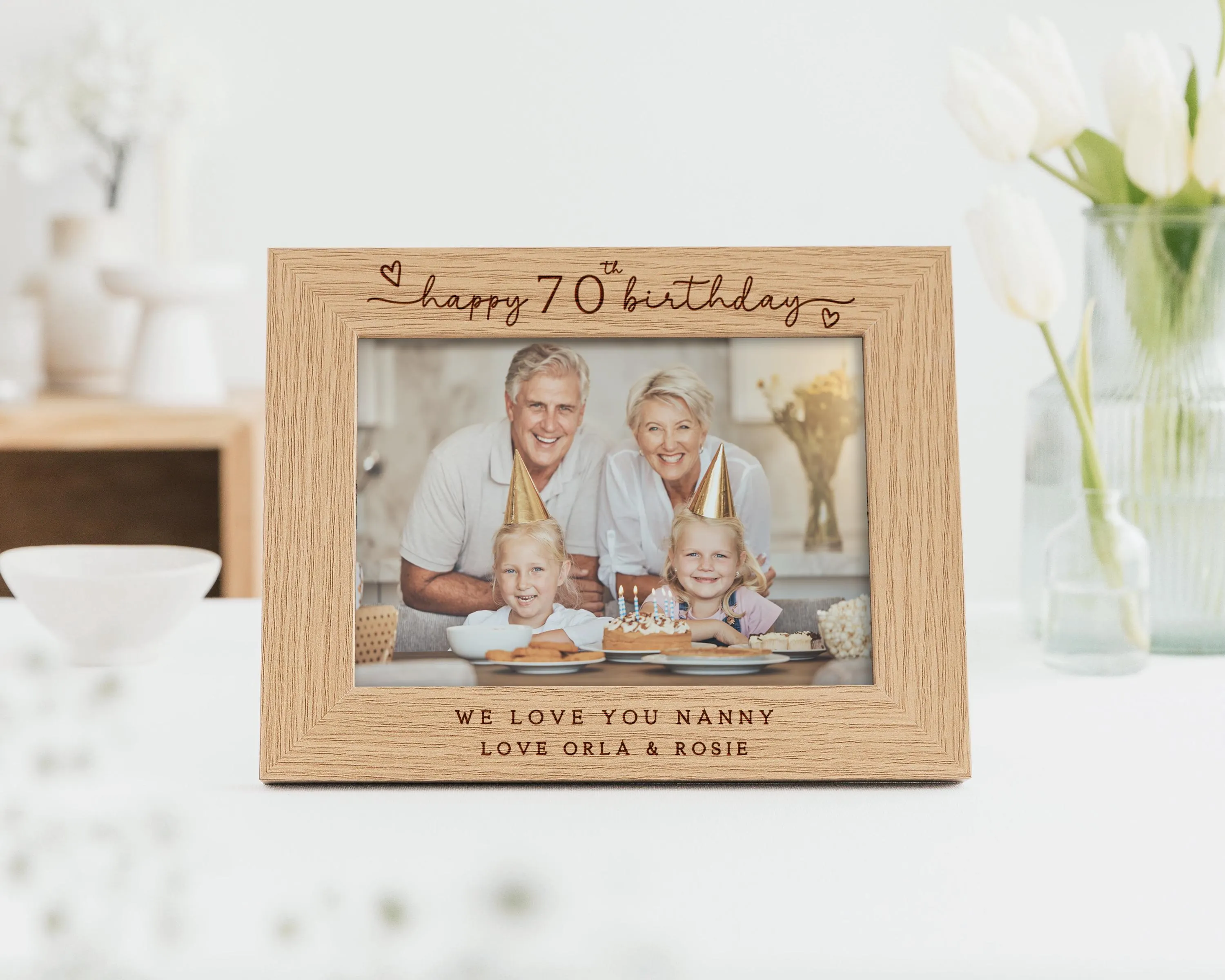 60th Birthday Gift | Personalised Sixtieth Birthday Gift Engraved Photo Frame - image 5