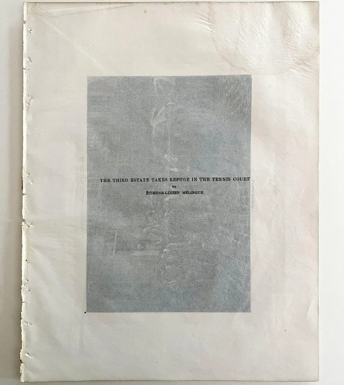 Third Estate Refuge In Tennis Court Photogravure Victorian 1894 Melingue DWS4 - image 4