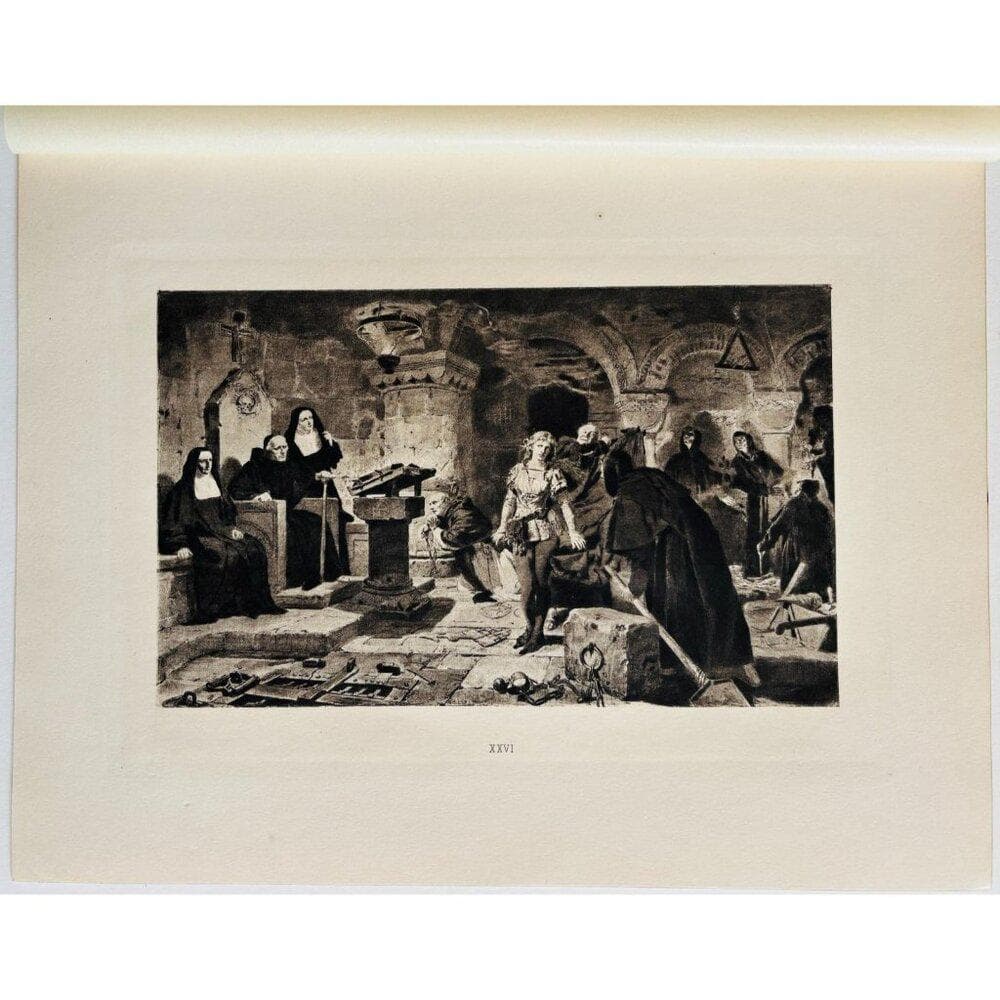 1902 Constance De Beverley Witch Photogravure Toby Rosenthal Marmion Scott DWP8B - image 3