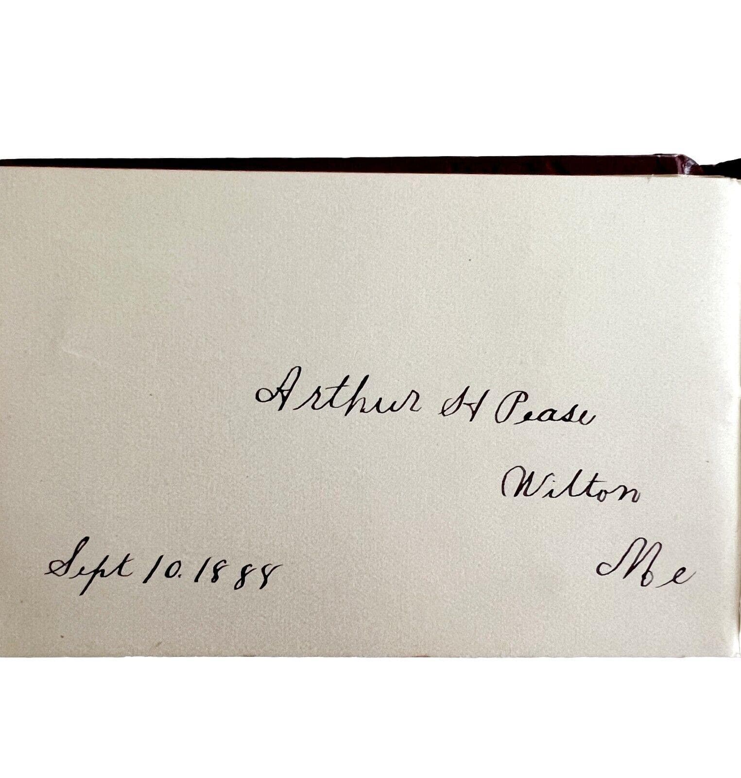 Victorian 1880s Autograph Album Pease Family Descendants Pendleton Wool E39 - image 2