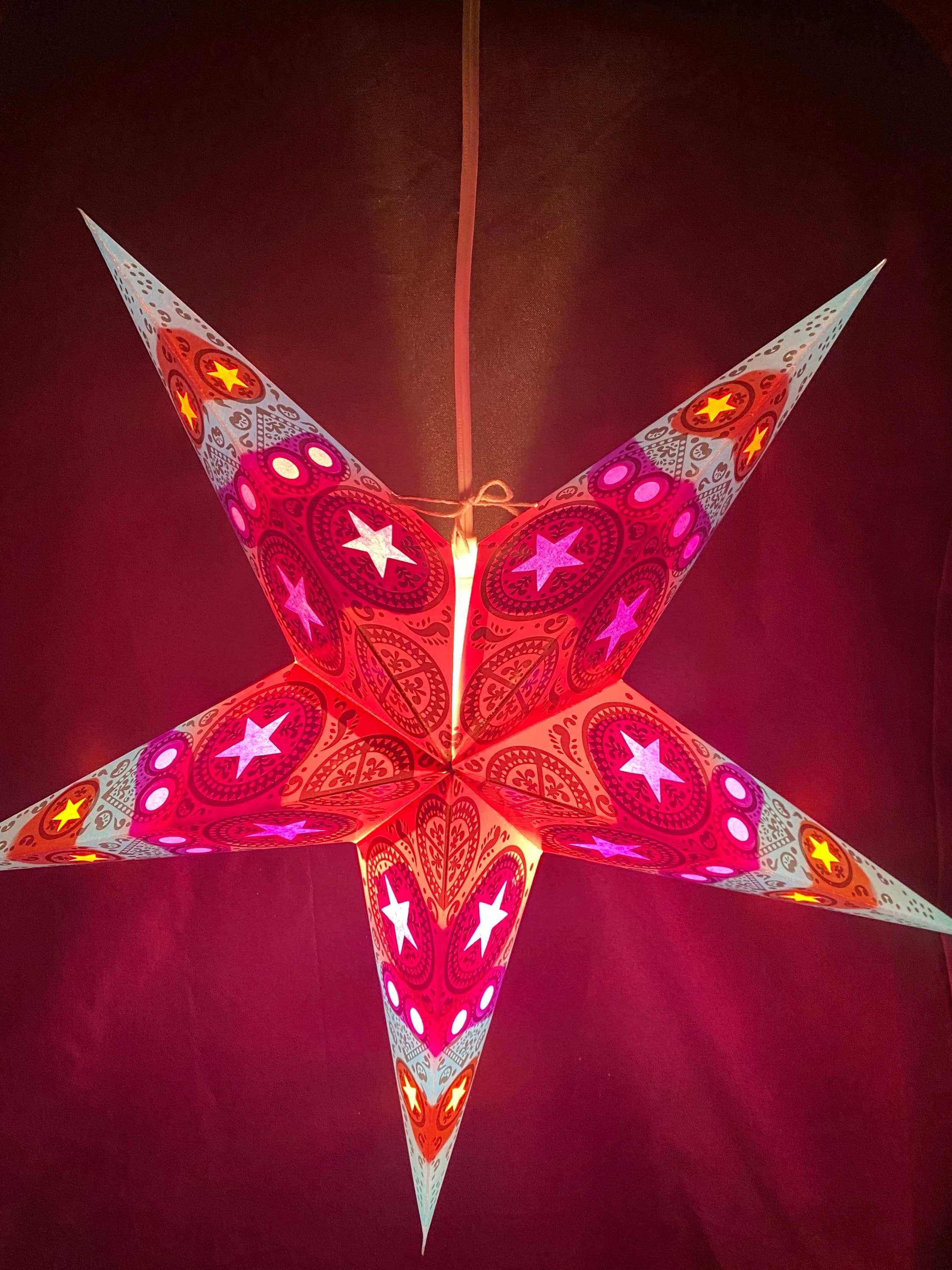 10paper stars lanterns,Christmas lights, holiday decorations, home ,wedding,festival and party decor wholesale - image 5
