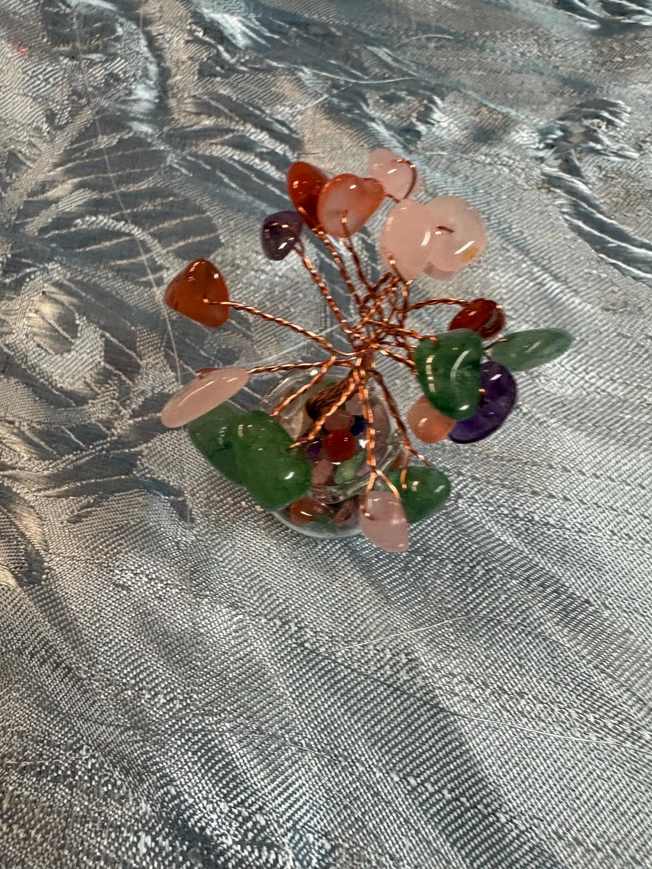 handmade mini multicolor tree of life healing crystal decort for protection balance spiritual growth - image 3