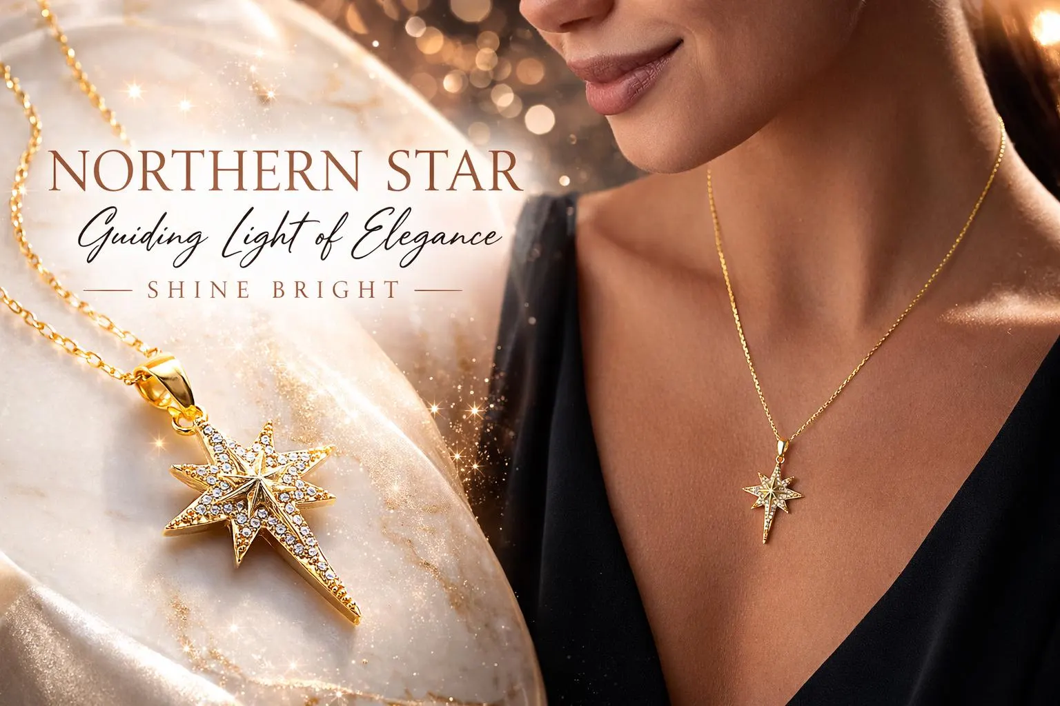Celestial Star Pendant Compass Necklace Elegant Zircon Jewelry Meaningful Bridesmaid Present Luxury Accessory - image 3