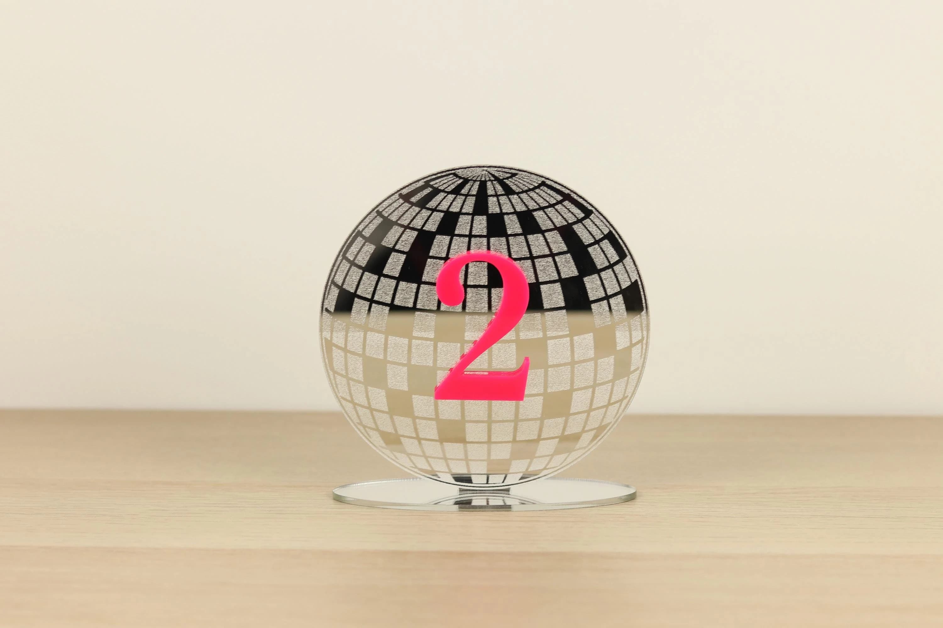 Custom Disco Table Number, Retro Themed Wedding Decor, Groovy Party, Acrylic Wedding Sign, 70s Inspired