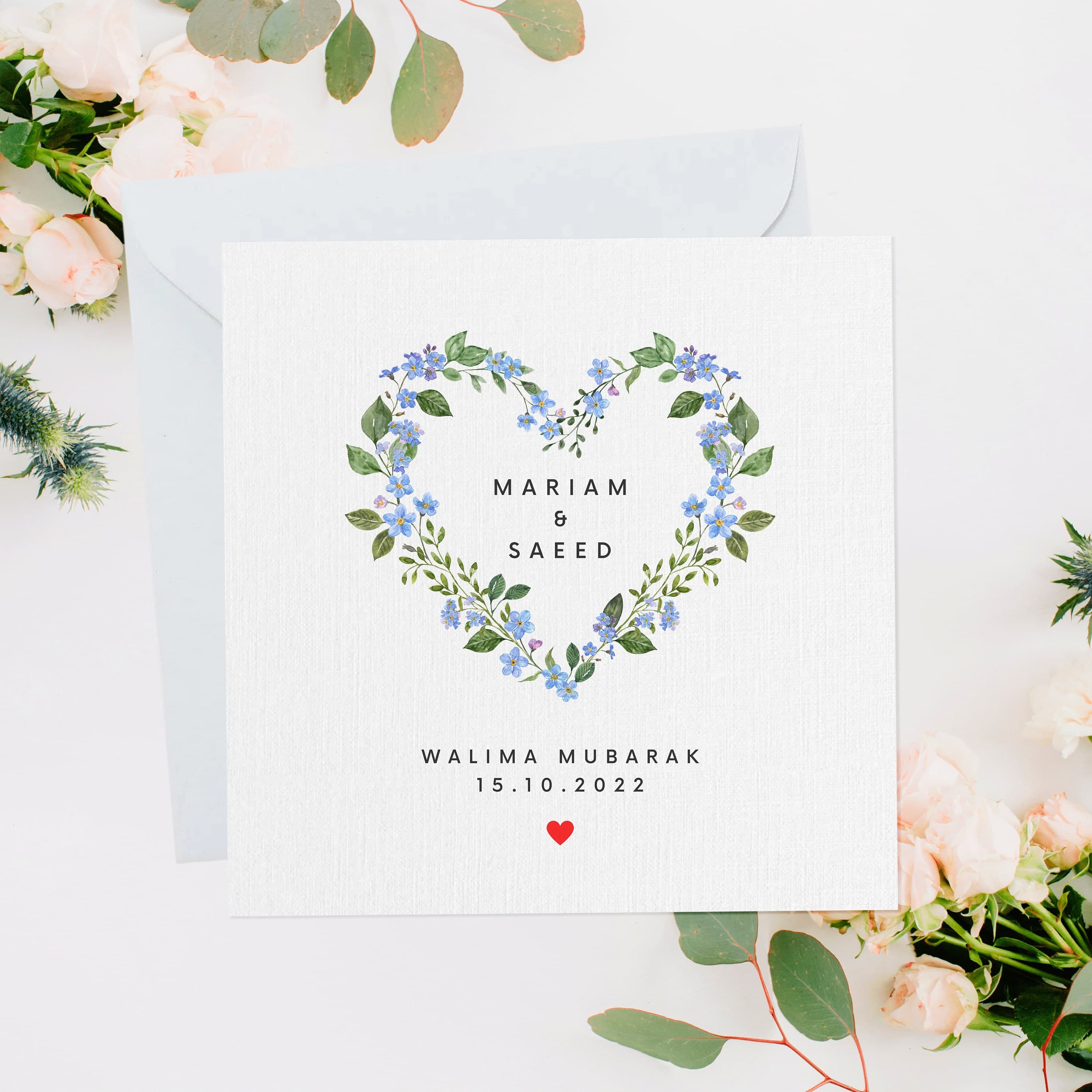 Personalised Walima Card, Walima Mubarak, Walima Party, Nikkah Gift, Nikkah Card, Islamic Wedding, Muslim Engagement, Walima Gift, NW038