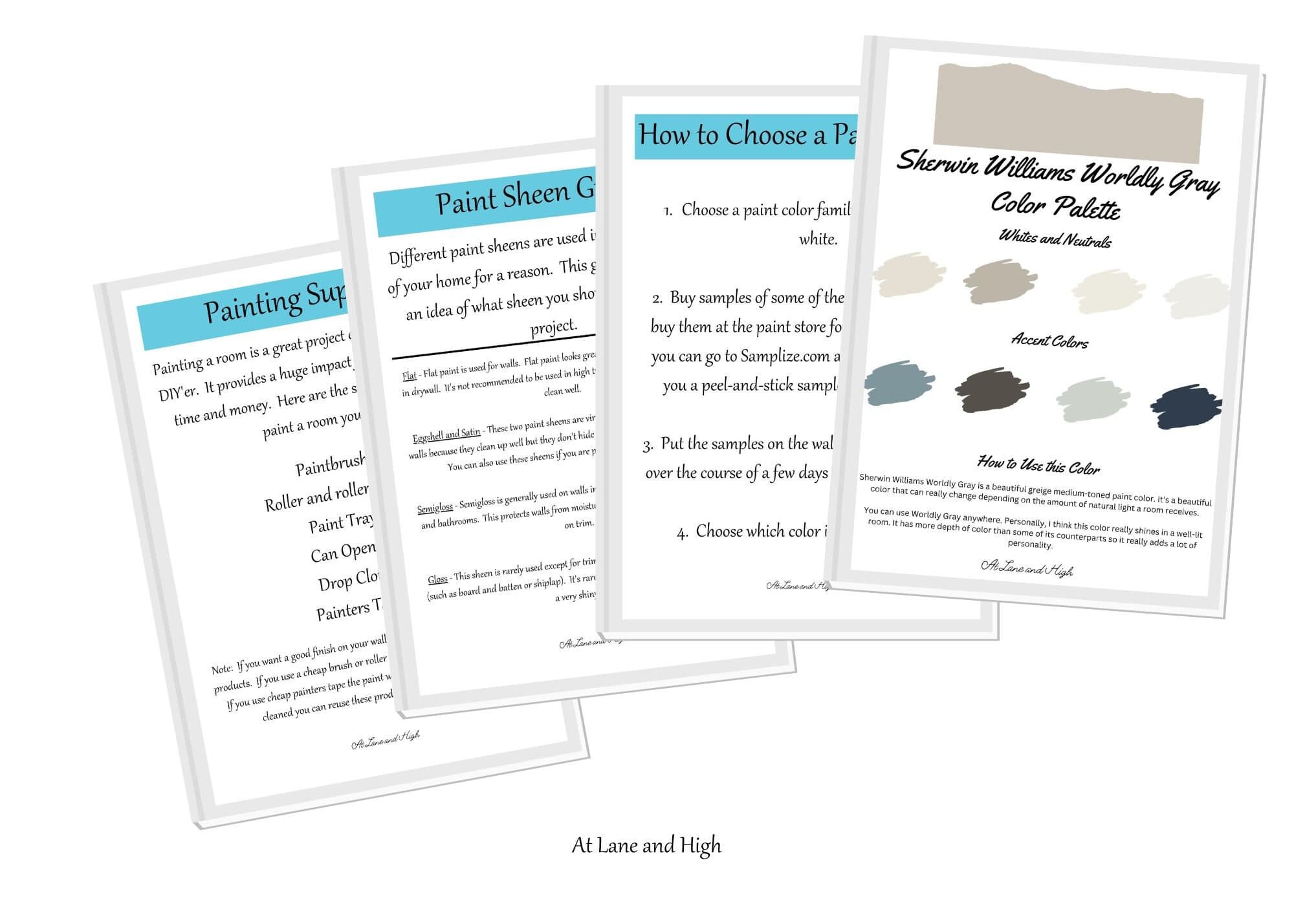 Worldly Gray by Sherwin Williams whole home color palette - interior paint palette - image 4
