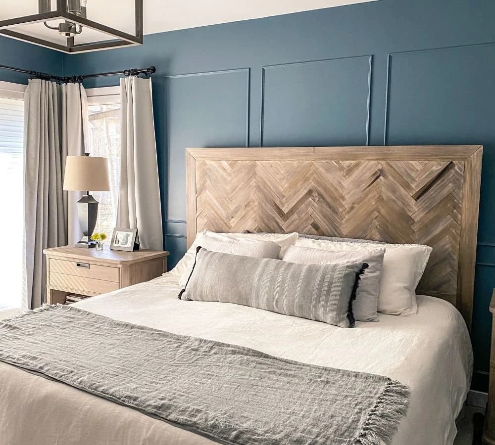 Headboard Build Plans, Herringbone Headboard Build Plans, DIY Headboard plans, DIY Herringbone Headboard build plans
