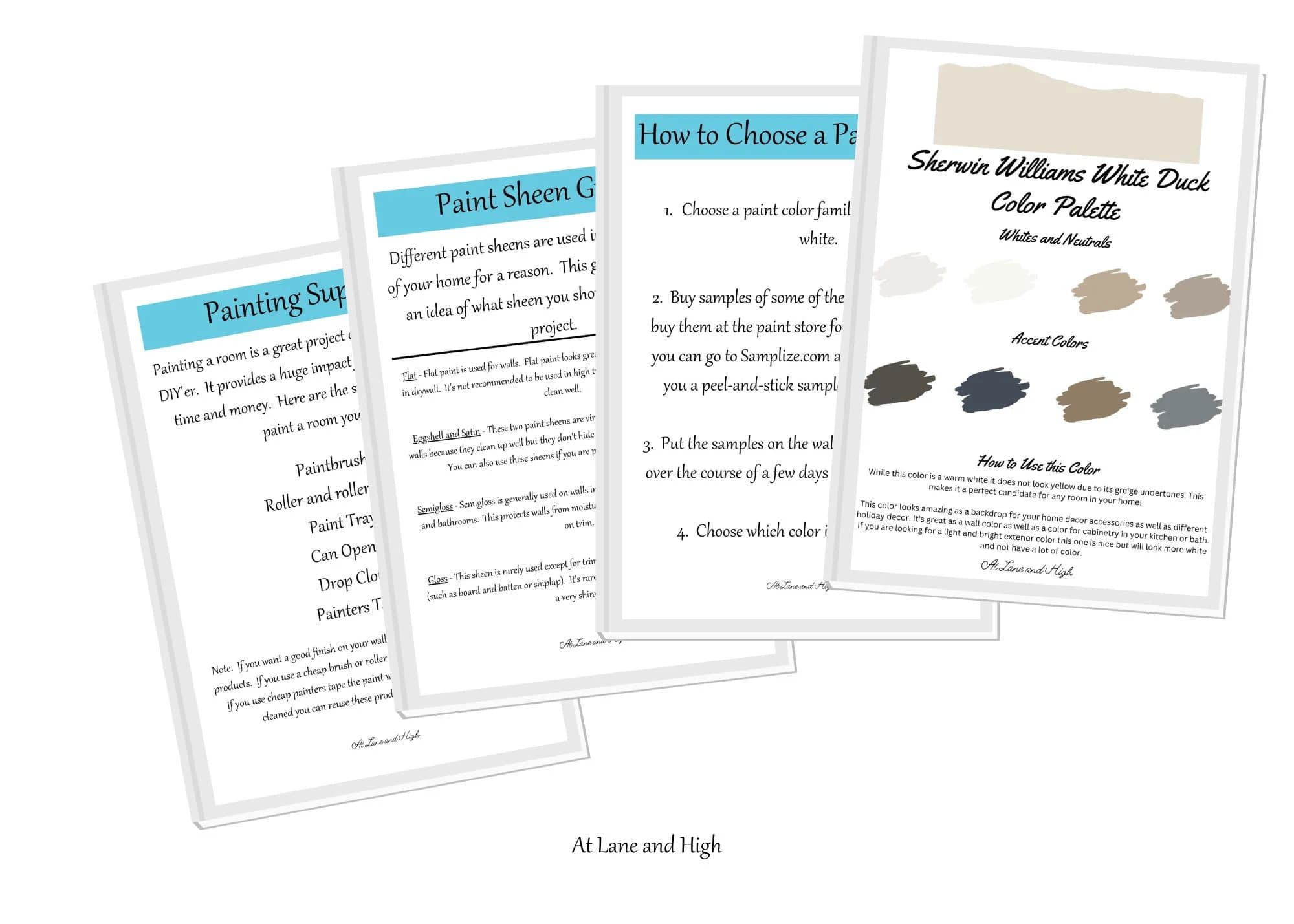 White Duck by Sherwin Williams whole home color palette - interior paint palette - image 3