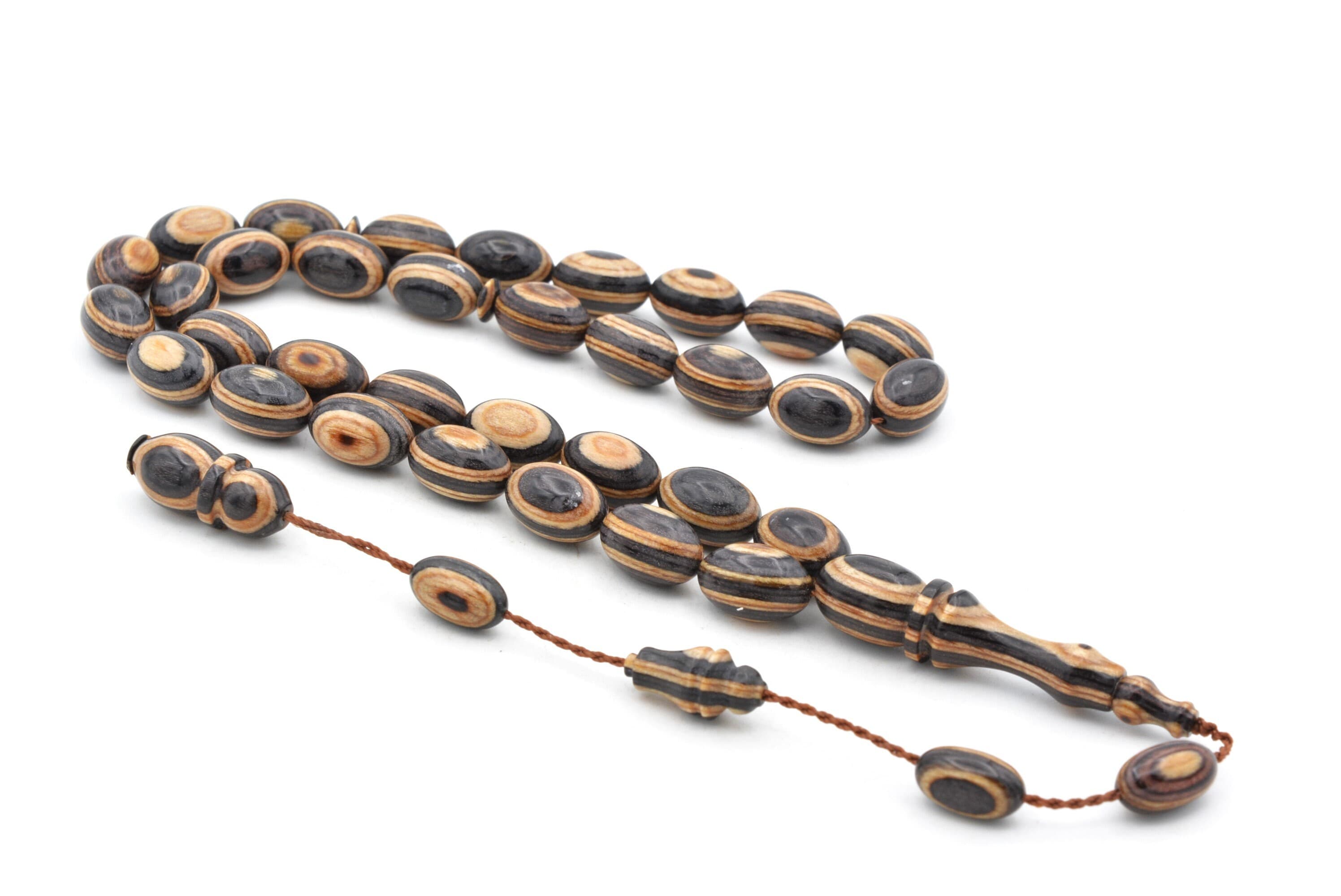 Natural Camphor Wood 33 Beads Tasbih, Camphor Tasbih, Misbaha, Camphor Tasbeeh, Camphor Rosary, Tesbih, Kafur Ağacı, Islamic Prayer Beads 0 - image 3