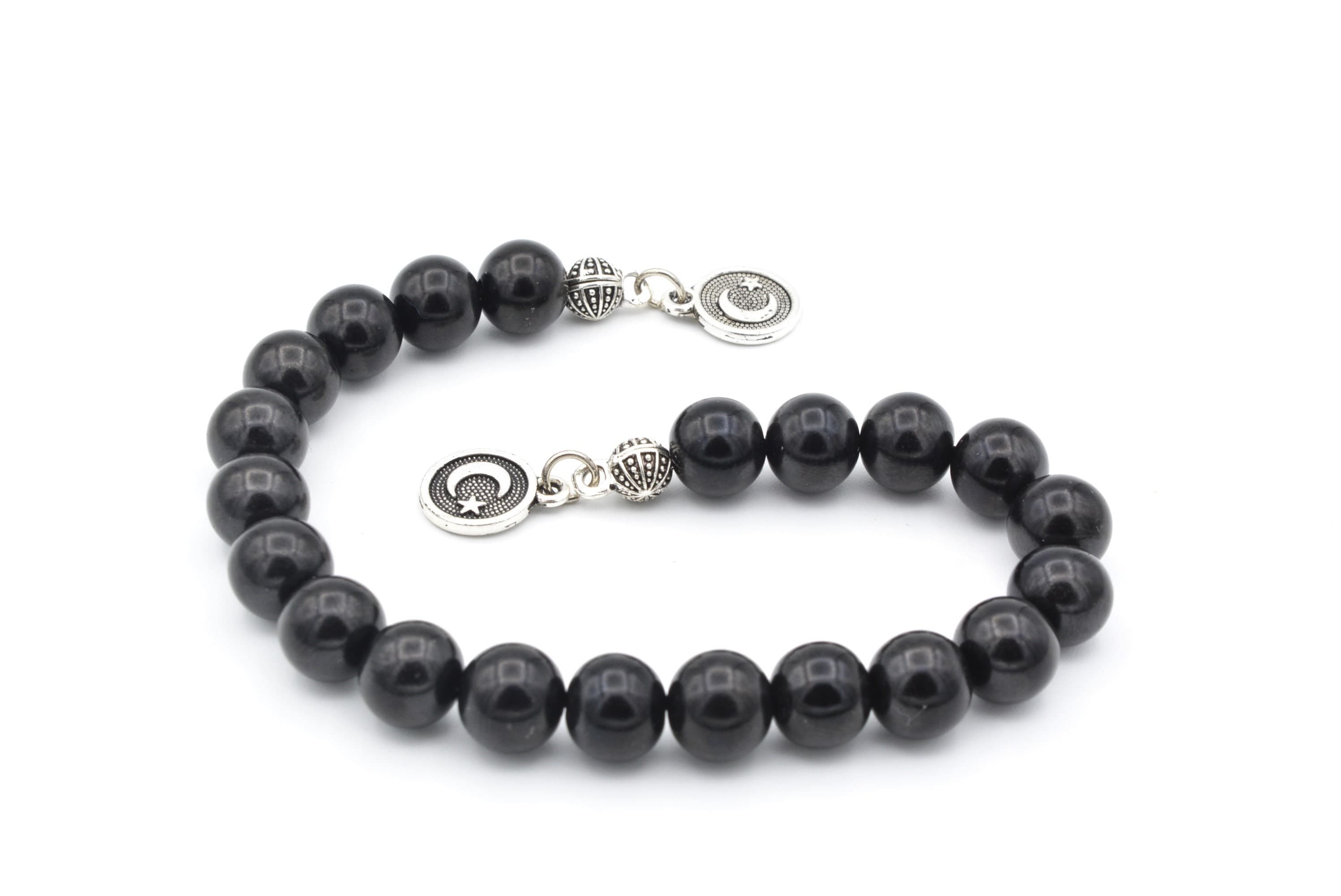 Globe Cut Original 21 Oltu Jet Zaza Tesbih, Natural Stone 21 Beads, Islamic Prayer Beads, Tasbih, Misbaha, Tasbeeh, Rosary, Muslim, Gift - image 4