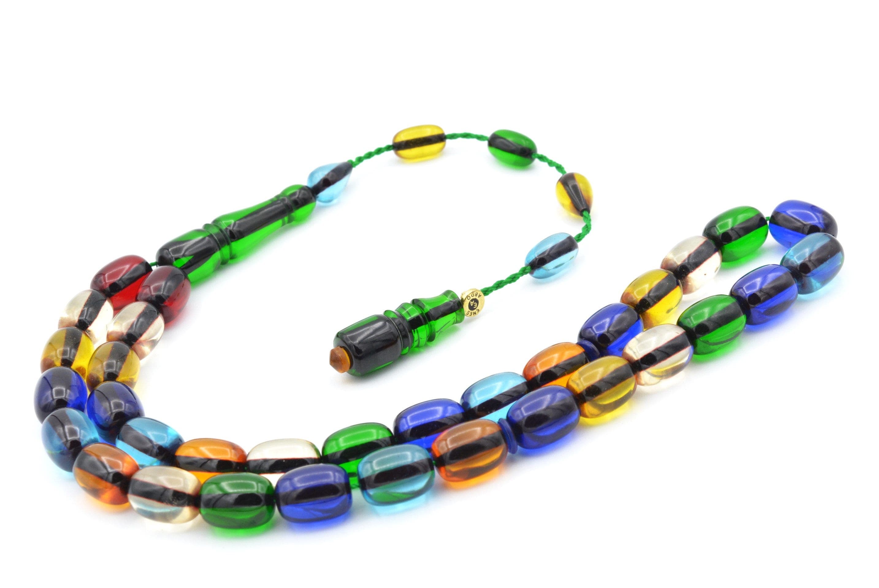 Workmanship Colorful Tightening Amber 33 Beads Tasbih, Islamic, Misbaha, Rosary, Tasbeeh, Muslim, Muslim Gift, Prayer Beads, Tesbih, Faturan - image 3