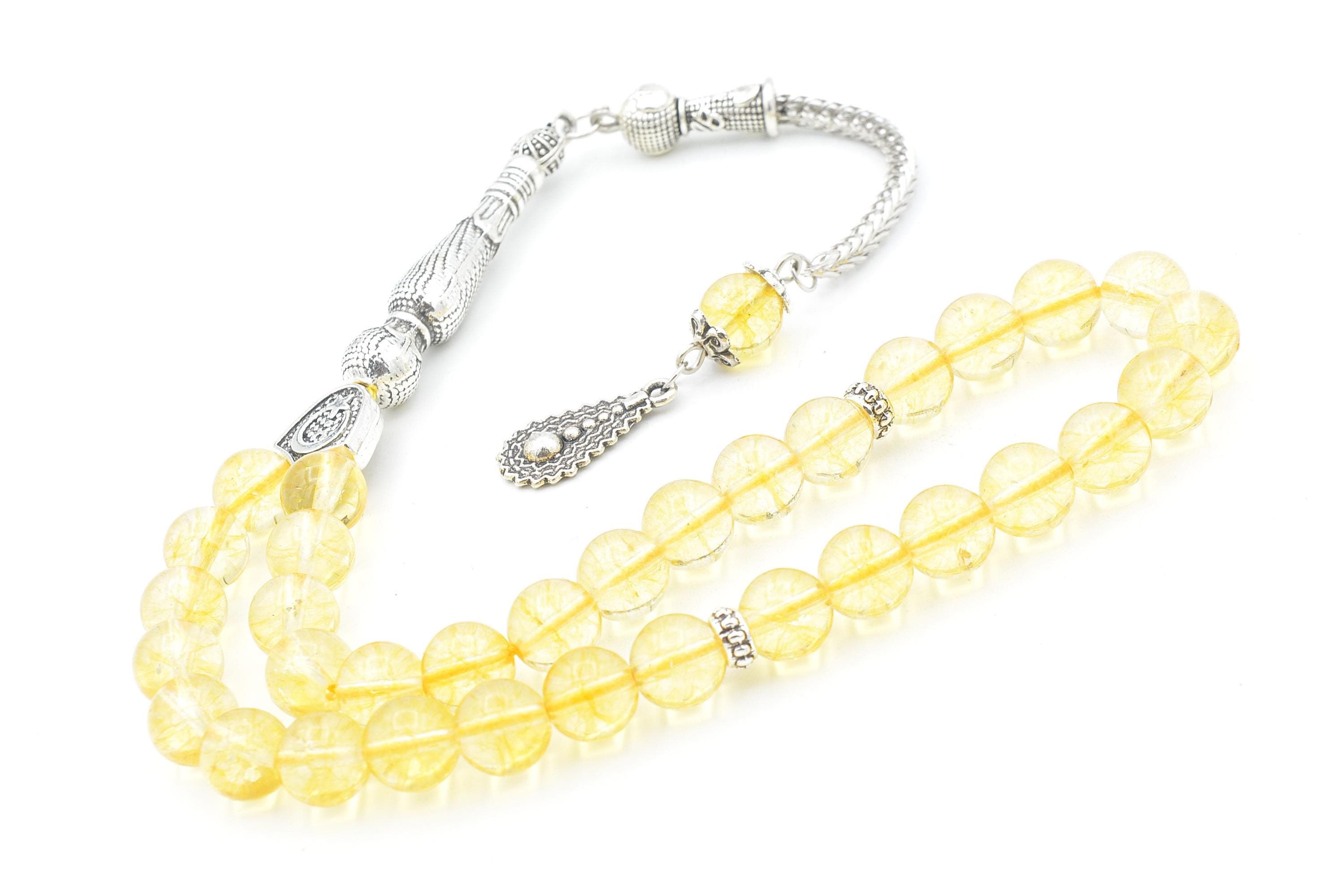 Citrine 33 Prayer Beads, Citrine 33 Beads Tasbih, Citrine Prayer Beads, Citrine Tasbeeh, Citrine Stone Tasbih, Citrine Rosary, Sitrin Tesbih - image 5
