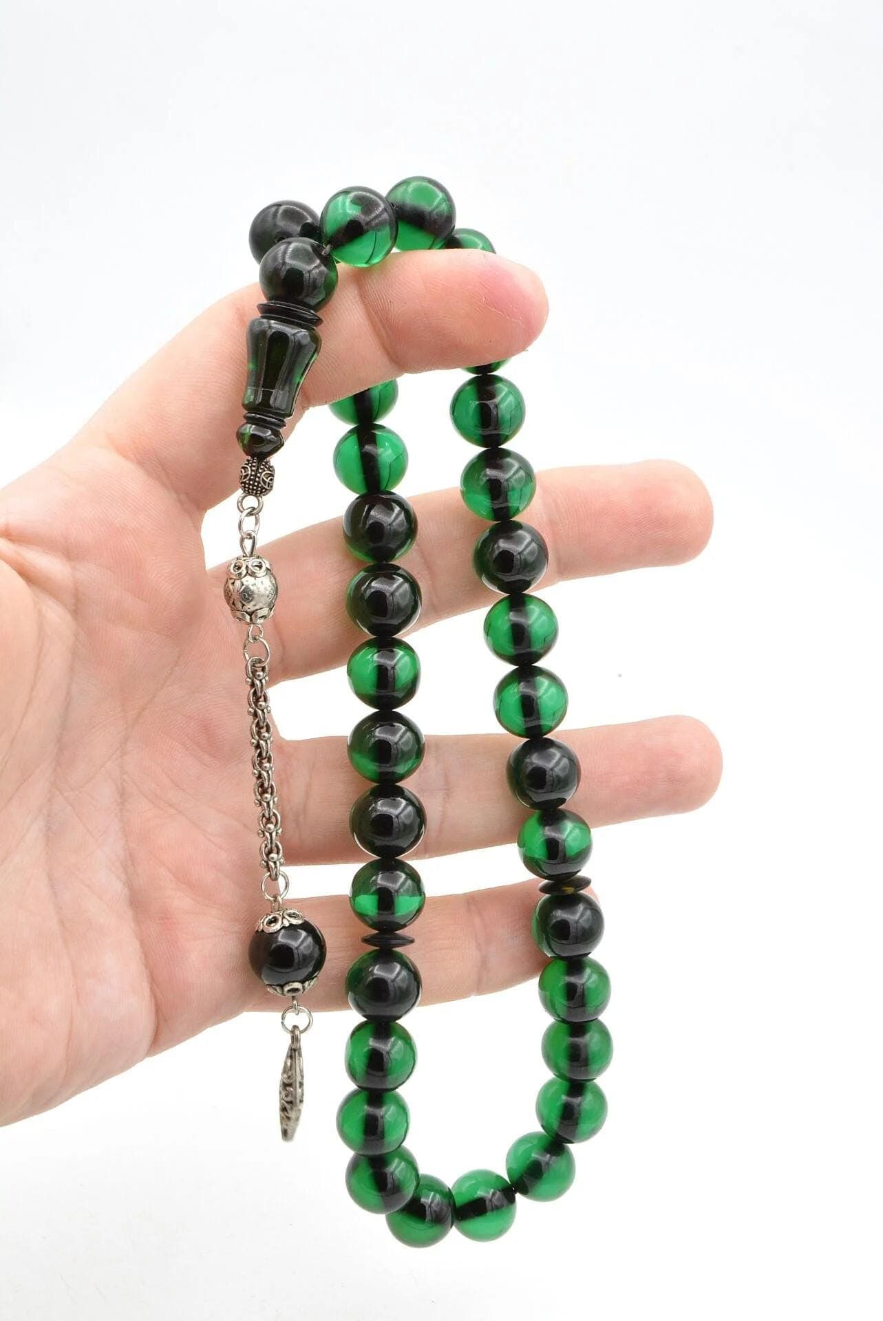 Globe Cut Fire Amber Tasbih 33 Beads, Islamic, Misbaha, Rosary, Tasbeeh, Muslim, Tasbih, Sibha, Faturan Tasbih,Muslim Gift, Prayer Beads - image 5