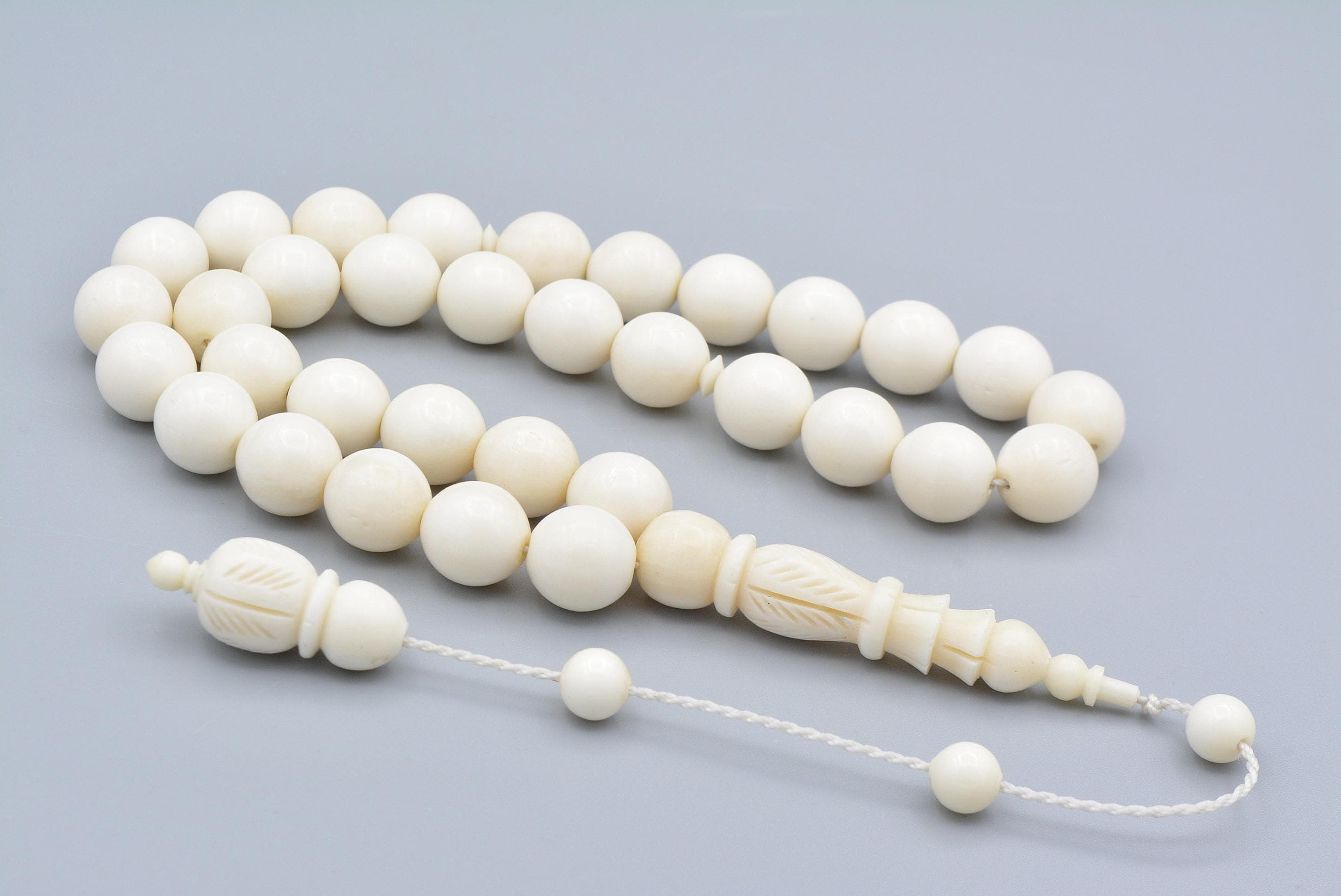 Natural Camel Bone 33 Beads Rosary, Islamic Prayer Beads, Tasbih, Misbaha, Tasbeeh, Rosary, Camel Tasbih, Muslim, Gift Tesbih, Camel Bone - image 3