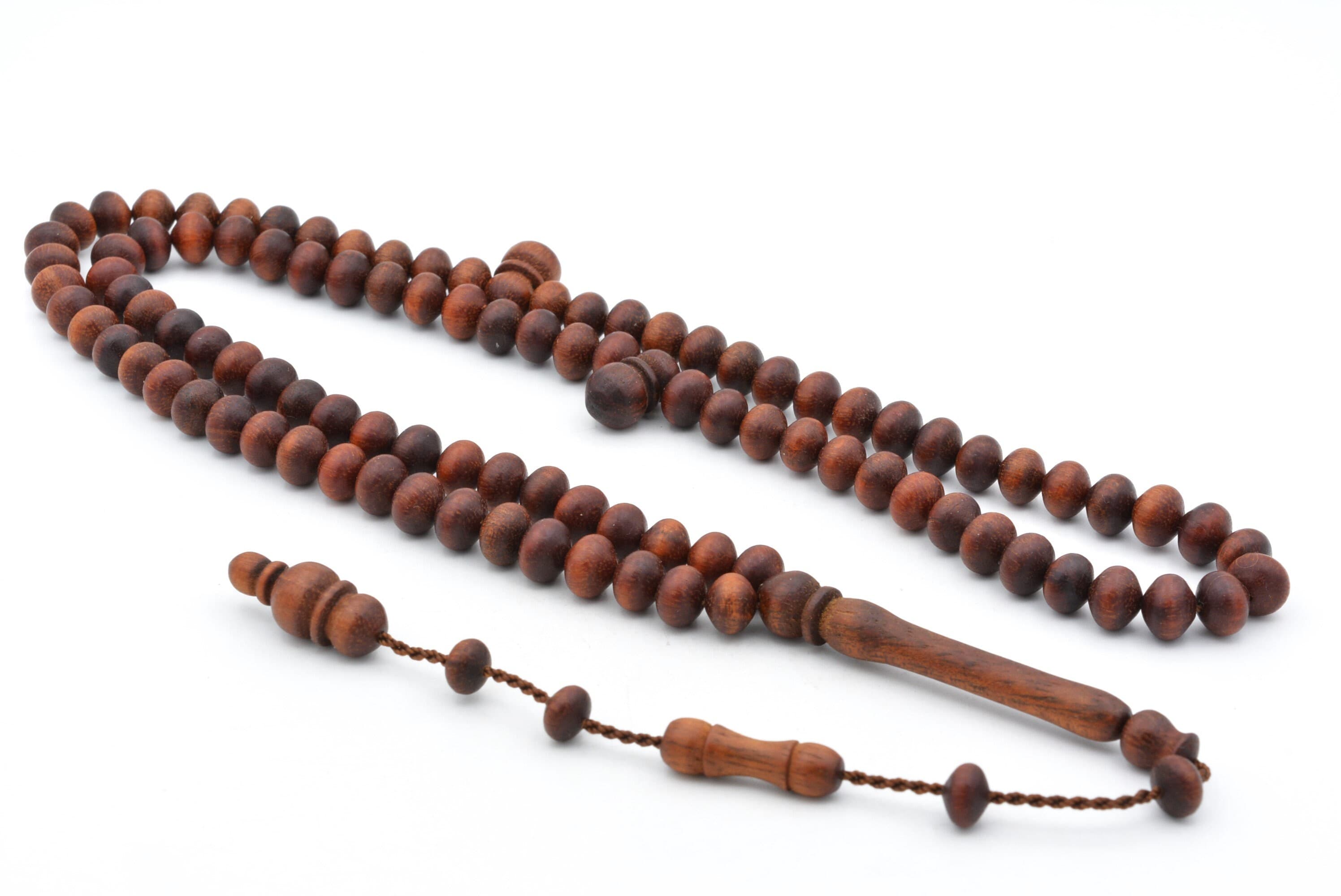 Carob Tree 99 Beads Islamic Prayer Beads, Carob Tree Rosary, Mulberry Tree 99 Beads Islamic Prayer Beads, Mulberry Tree Rosary, Tasbih Sibha - image 3