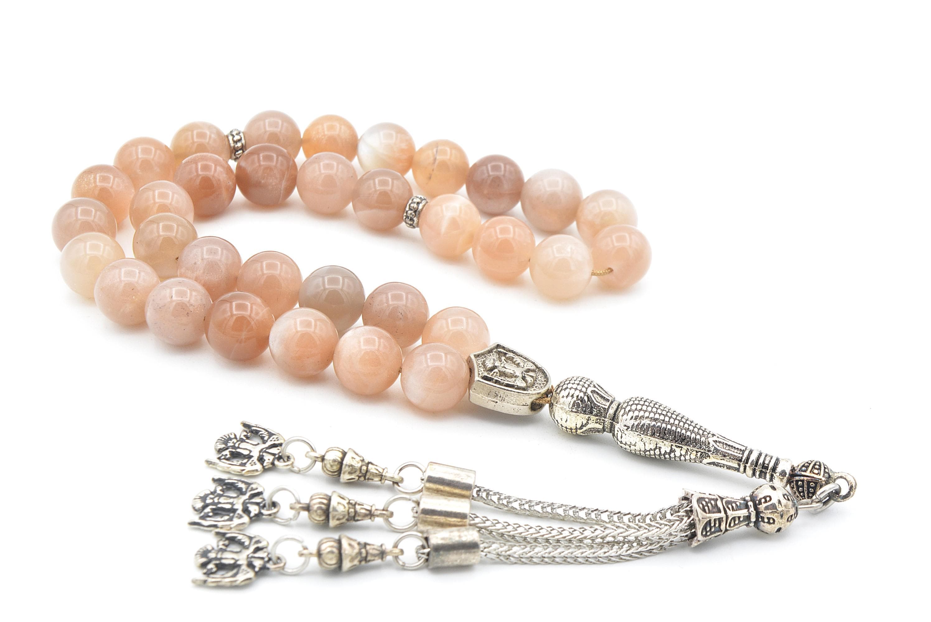 Sun Stone 33 Prayer Beads, Sun Stone 33 Beads Tasbih, Sun Stone Islamic Misbaha, 10 mm Sun Stone Prayer Beads, Sun Stone Tasbeeh, Sun Stone - image 3