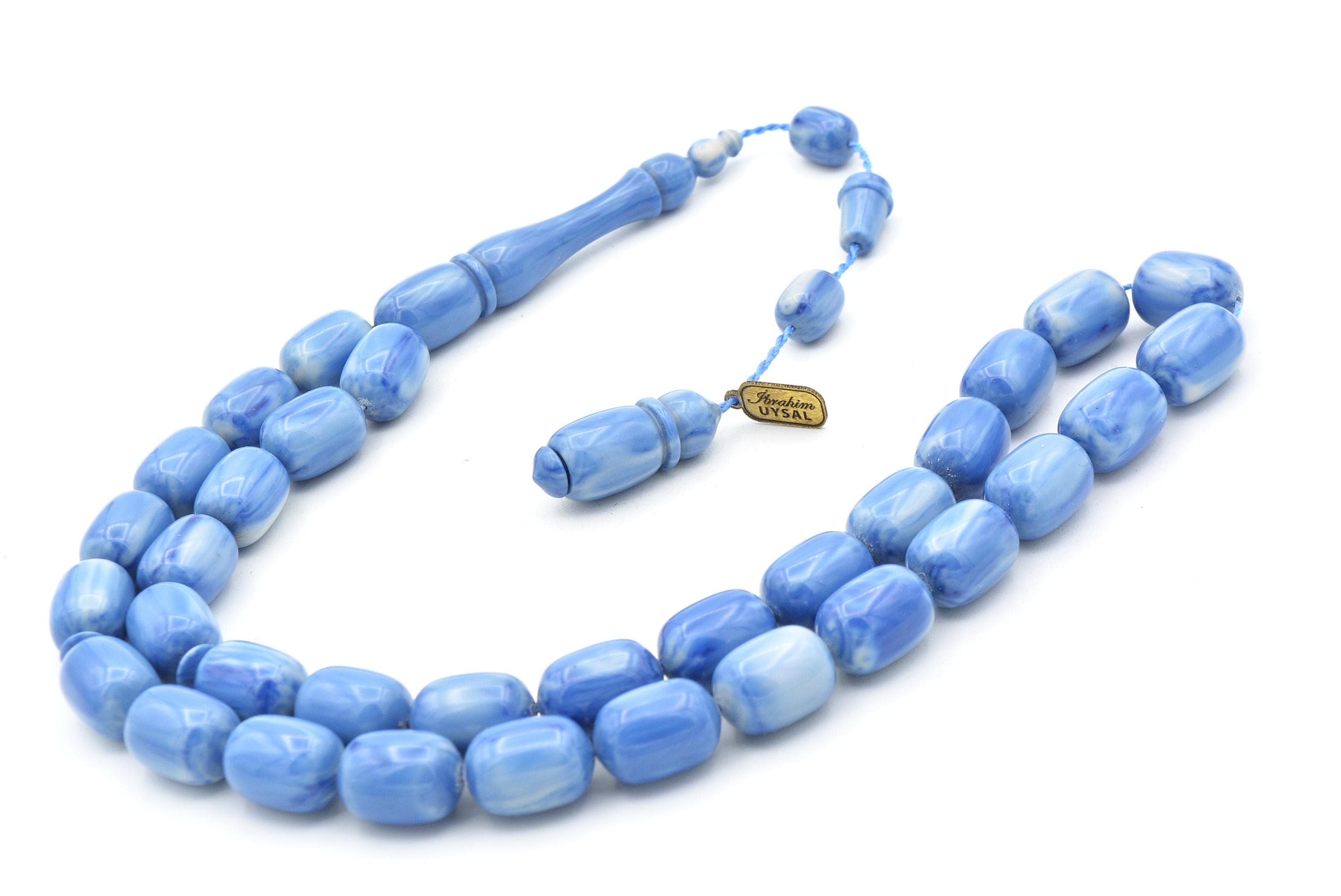 Master Uysal Bakelite Amber Rosary 33 Beads, Bakelite Amber Tasbih, Misbaha, Rosary, Tasbeeh, Tesbih, Muslim, Prayer Beads, Handmade Tasbih - image 4