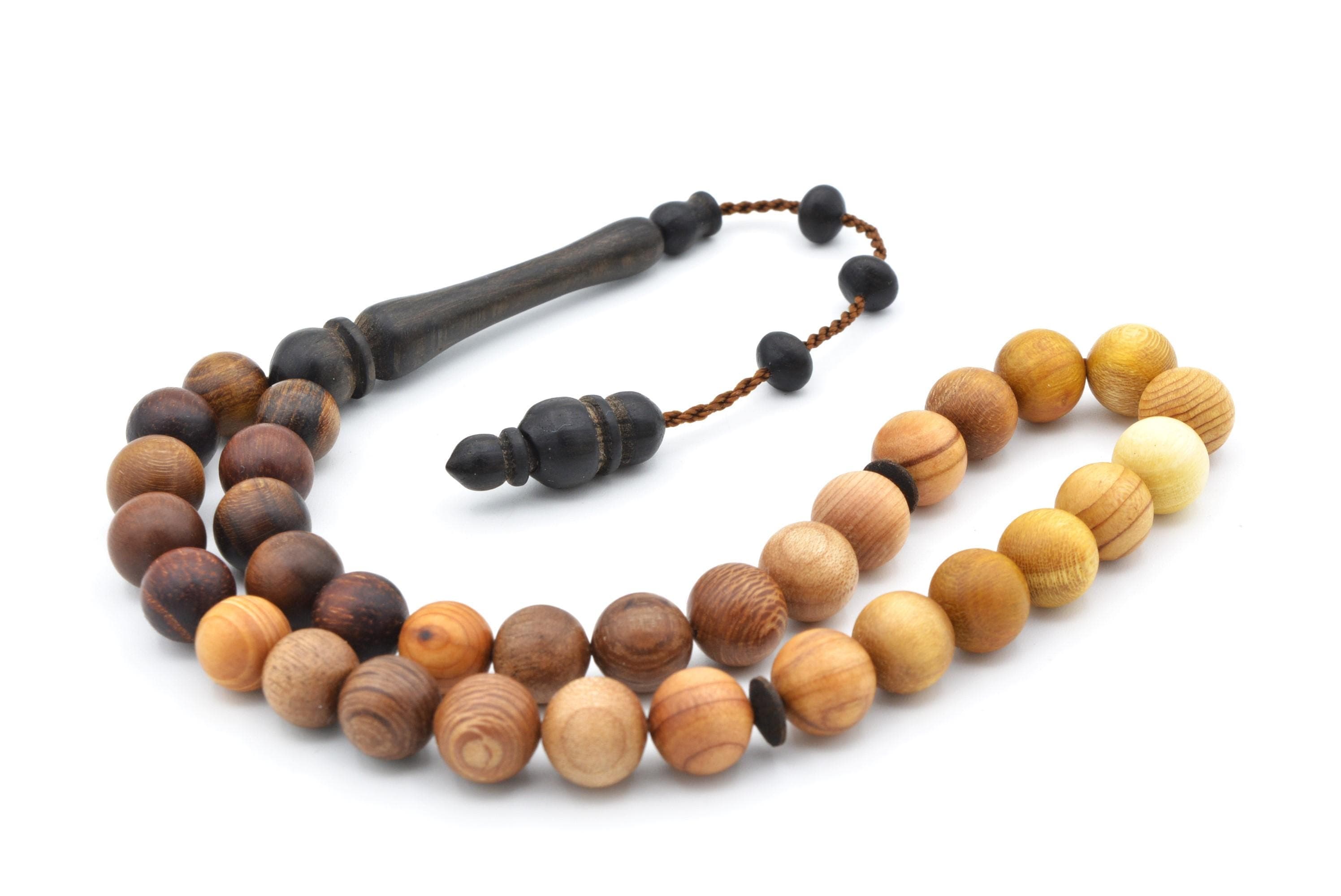 17 Different Types Wood Tasbih, Misbaha, Different Trees Prayer Beads, Tasbih 33, Islamic Rosary, Tesbih, Tasbeeh, Worry Beads, Muslim Gift - image 4