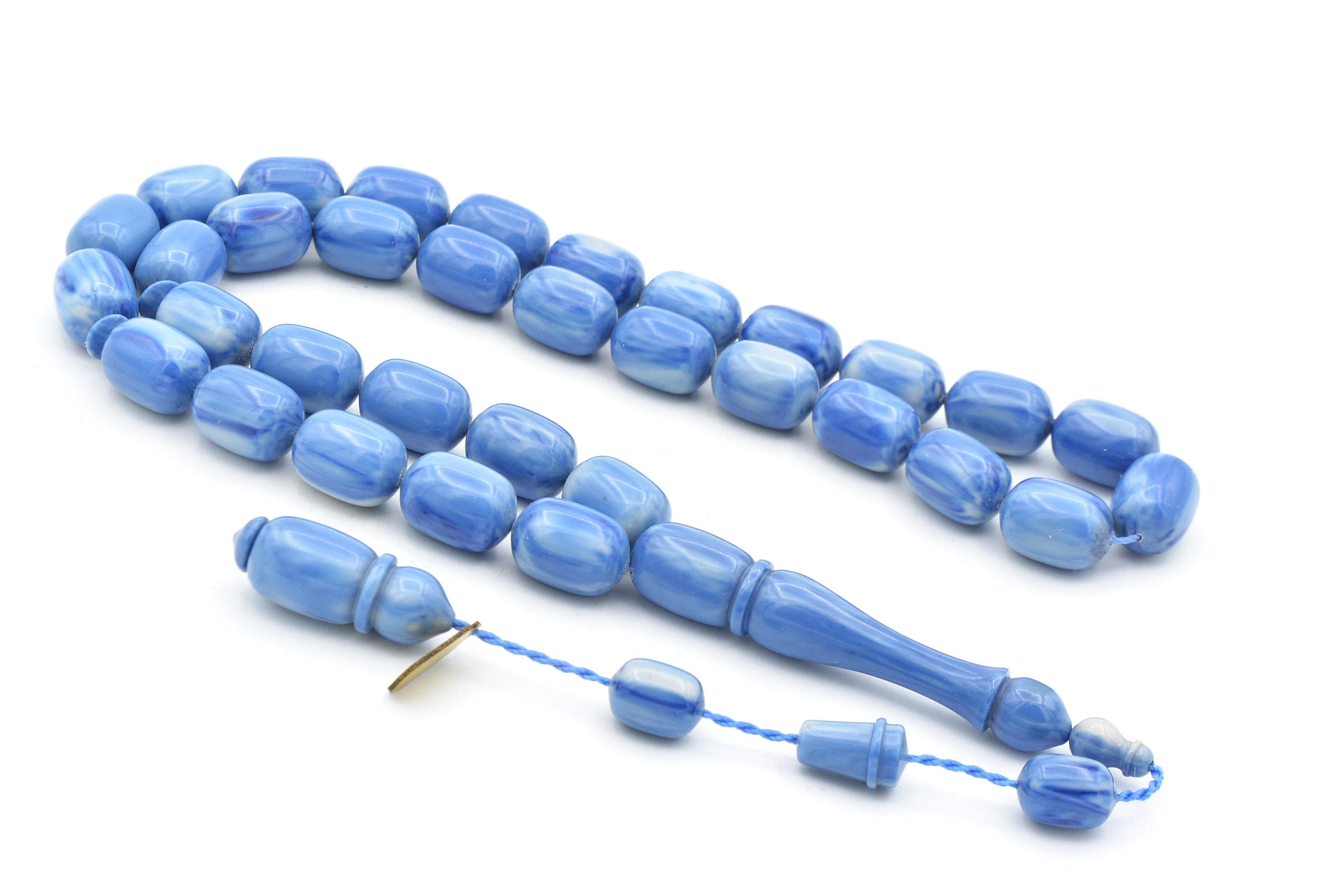 Master Uysal Bakelite Amber Rosary 33 Beads, Bakelite Amber Tasbih, Misbaha, Rosary, Tasbeeh, Tesbih, Muslim, Prayer Beads, Handmade Tasbih - image 3