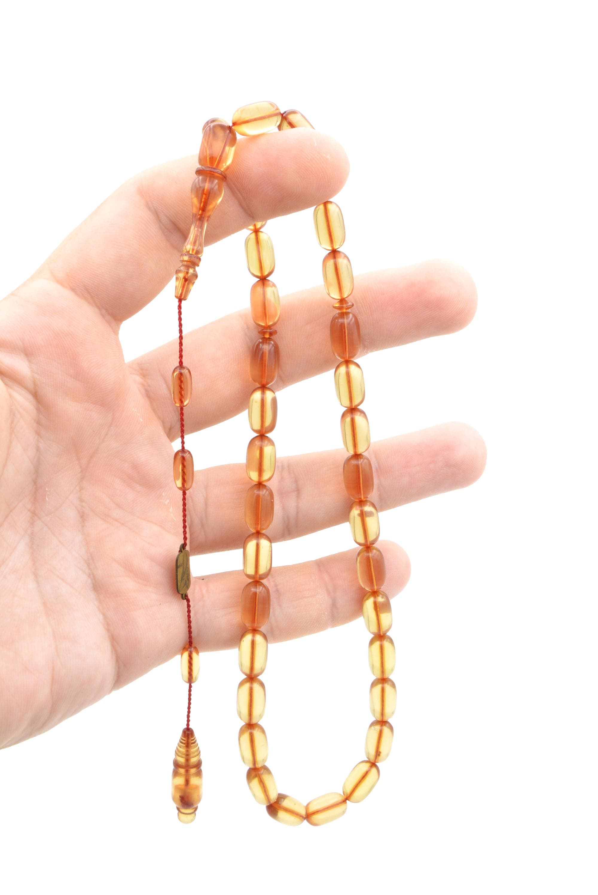 7x11.5 mm Workmanship Catalin 33 Beads Tasbih, Islamic, Misbaha, Rosary, Tasbeeh, Muslim, Tasbih, Sibha, Tesbih, Muslim Gift,Prayer Beads - image 4