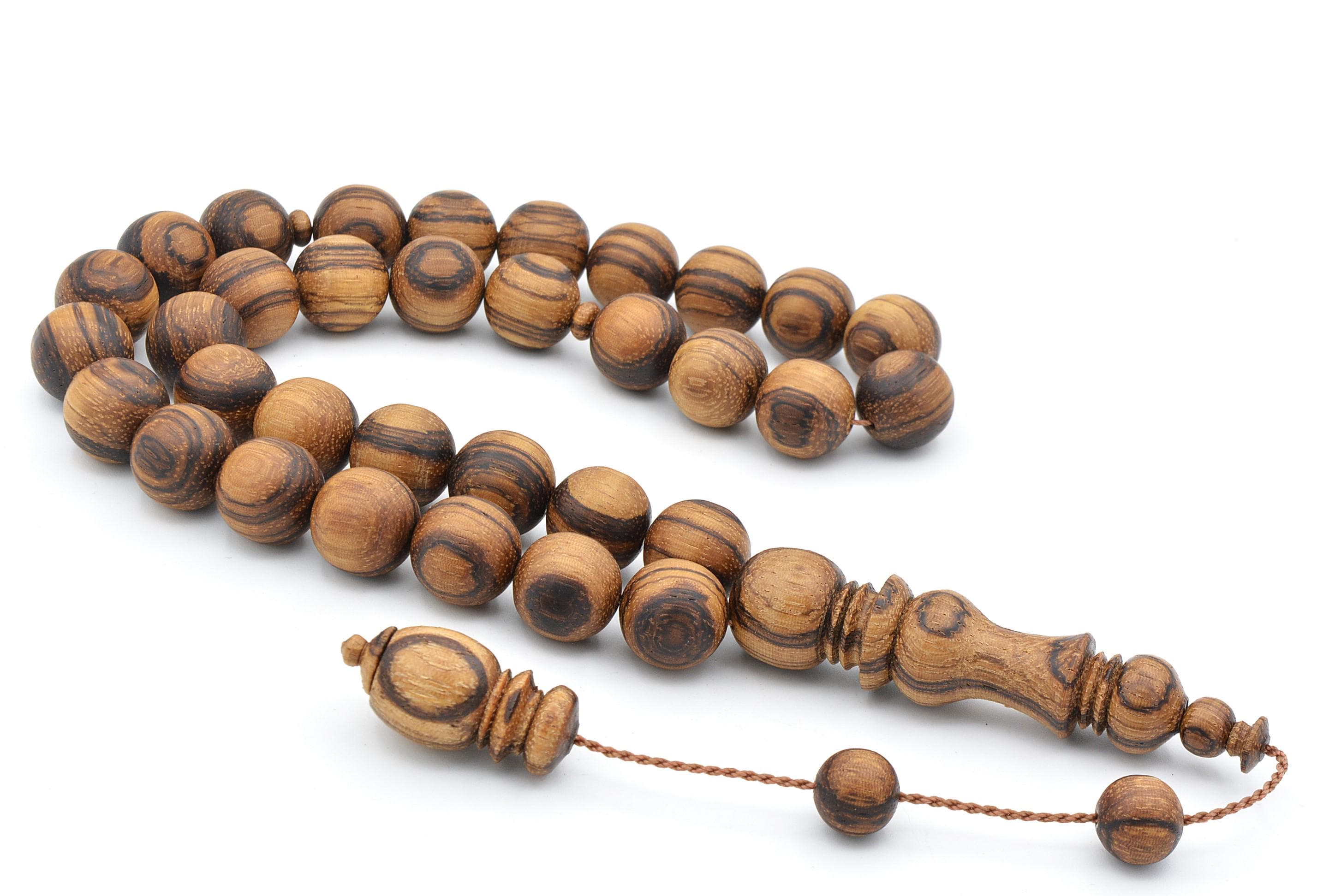 Huge Size Fragrant Natural Sandalwood 33 Beads Rosary, Sandalwood Tasbih, Misbaha, Tasbeeh, Sandalwood Rosary, Prayer Beads, Rosary, Tasbih - image 3