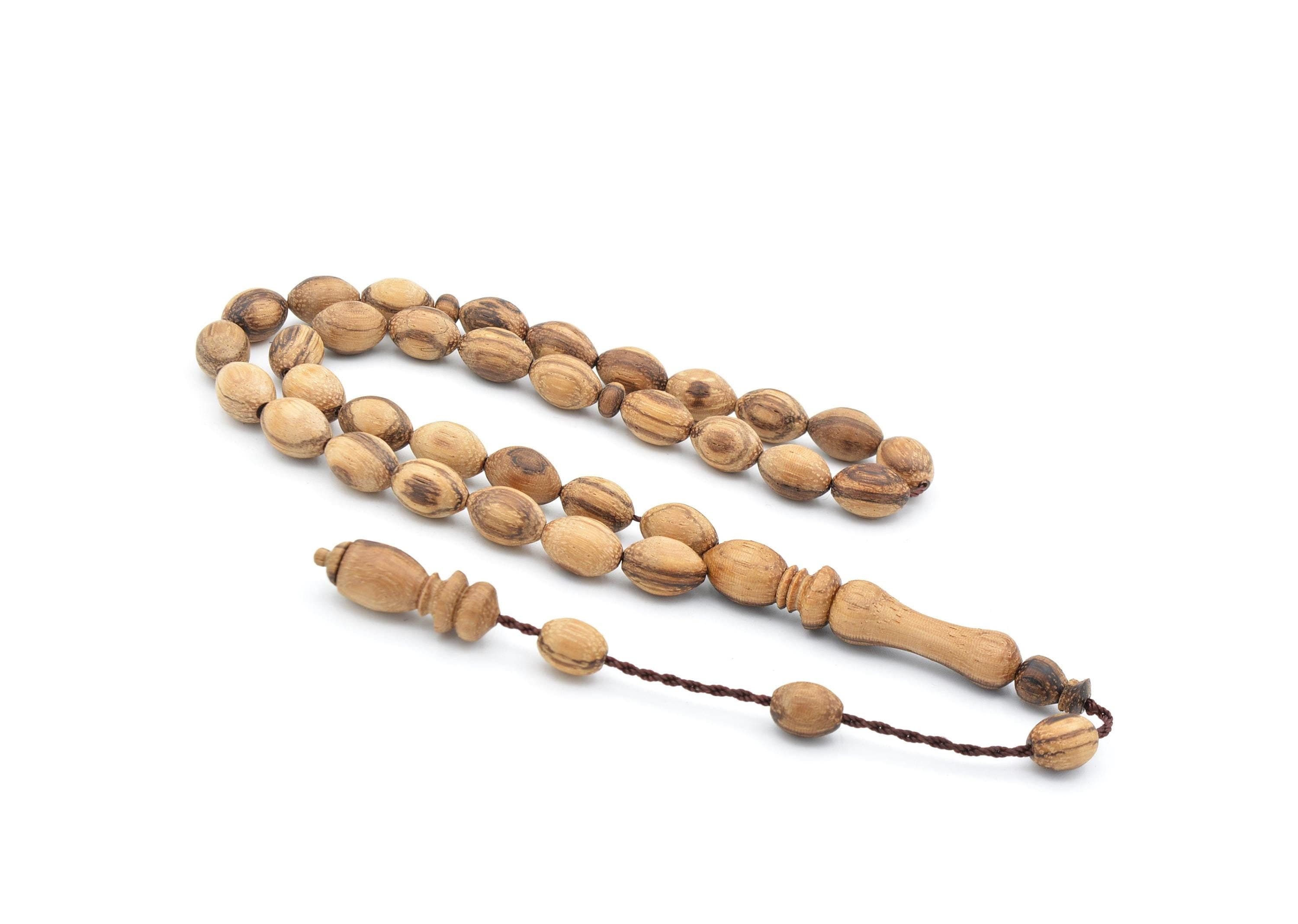 Big Size Fragrant Real Oud Tree 33 Beads Rosary, Oud Tree Tasbih, Misbaha, Tasbeeh, Oud Tree Rosary, Prayer Beads, Rosary, Tasbih, Oud