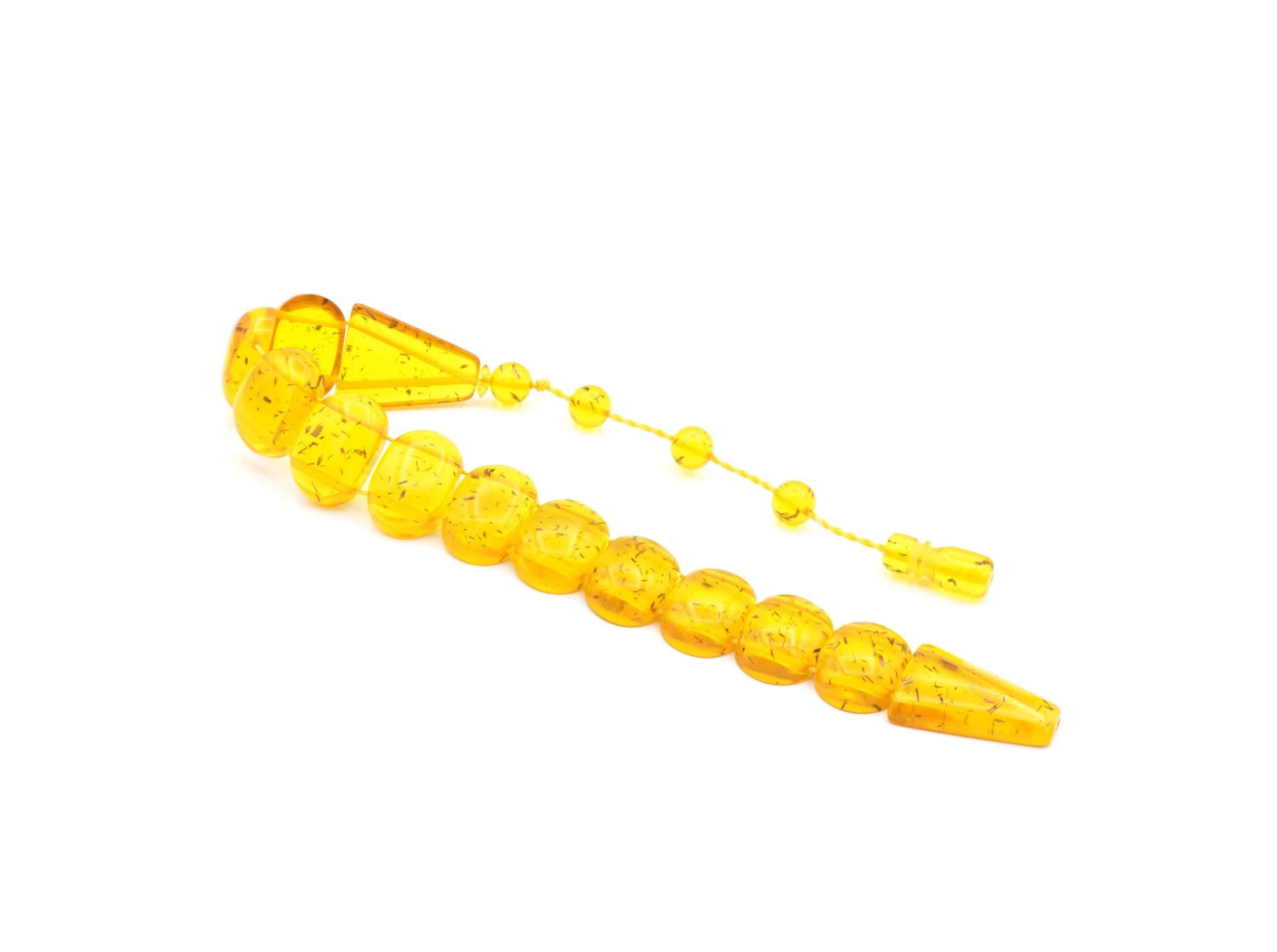 Beirut Drop Amber Fish Tasbih, Fish Tesbih, Misbaha, Tasbeeh, Fish Rosary, Balık Tesbih, Muslim, Beyrut Damla Kehribar, Tasbih, Beirut Amber