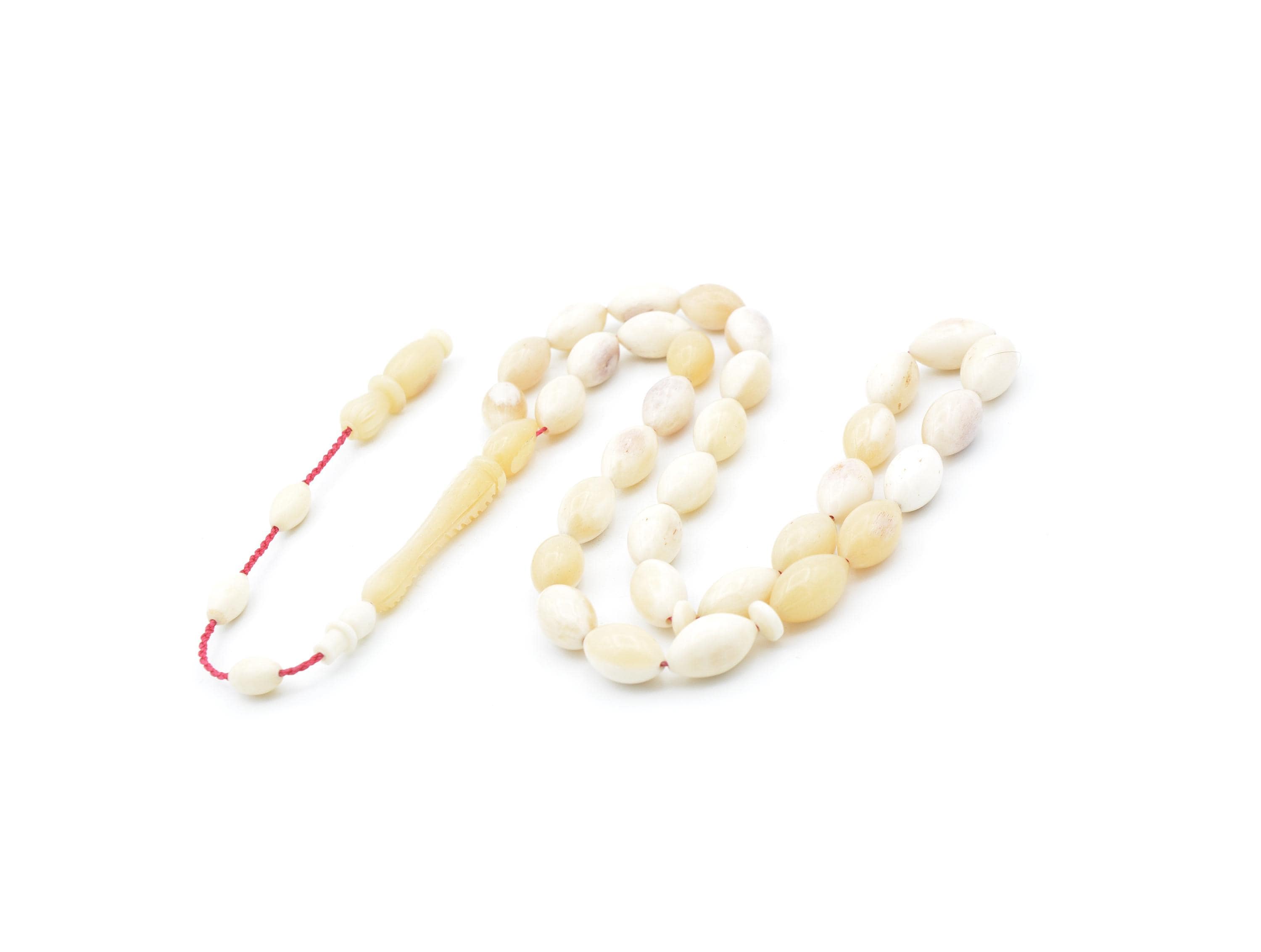Natural Whalebone 33 Prayer Beads, Whalebone 33 Beads Tasbih, Muslim Tasbih, Whalebone Tasbeeh, Misbaha, Tesbih, Barley Whalebone Rosary