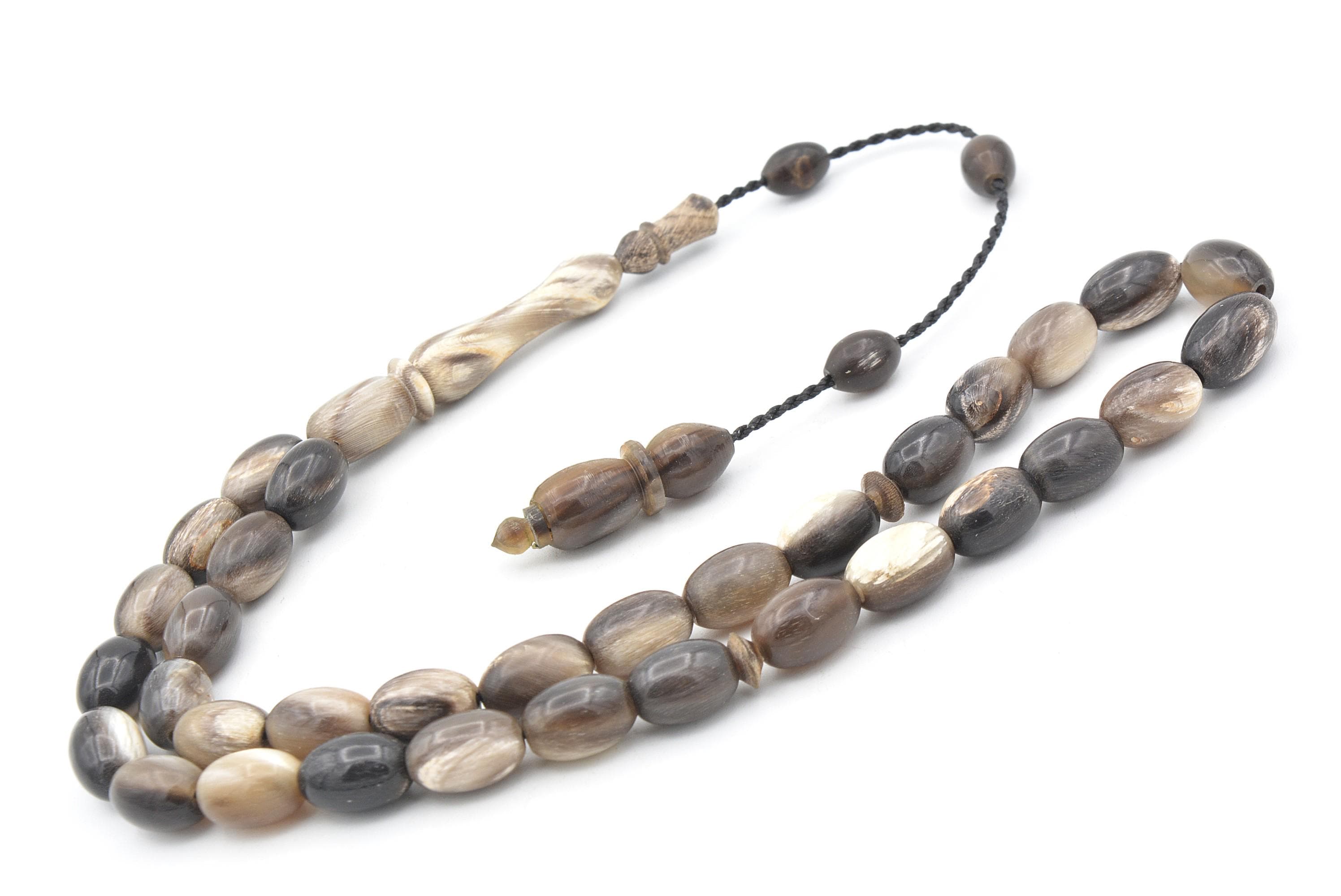 Buffalo Horn 33 Prayer Beads, Buffalo Horn 33 Beads Tasbih, Tasbih, Tasbeeh, Muslim Tasbih, Buffalo Horn, Buffalo Horn Prayer Beads, Bufalo - image 5