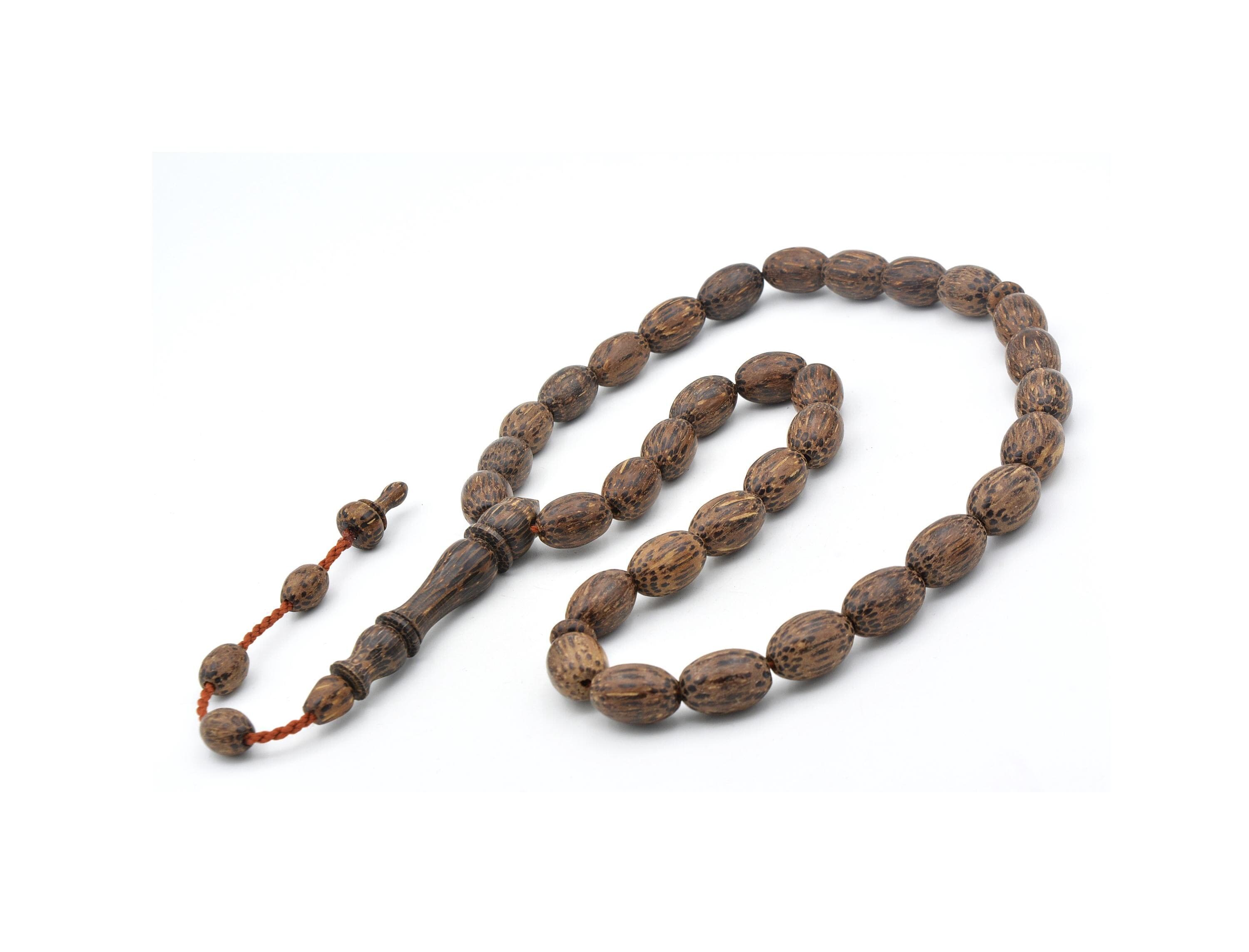 Workmanship Natural Palm Tree 33 Beads Islamic Prayer Beads, Palm Tasbih, Palm Misbaha, Tasbeeh, Palm Rosary, Palm Tesbih, Muslim, Sibha
