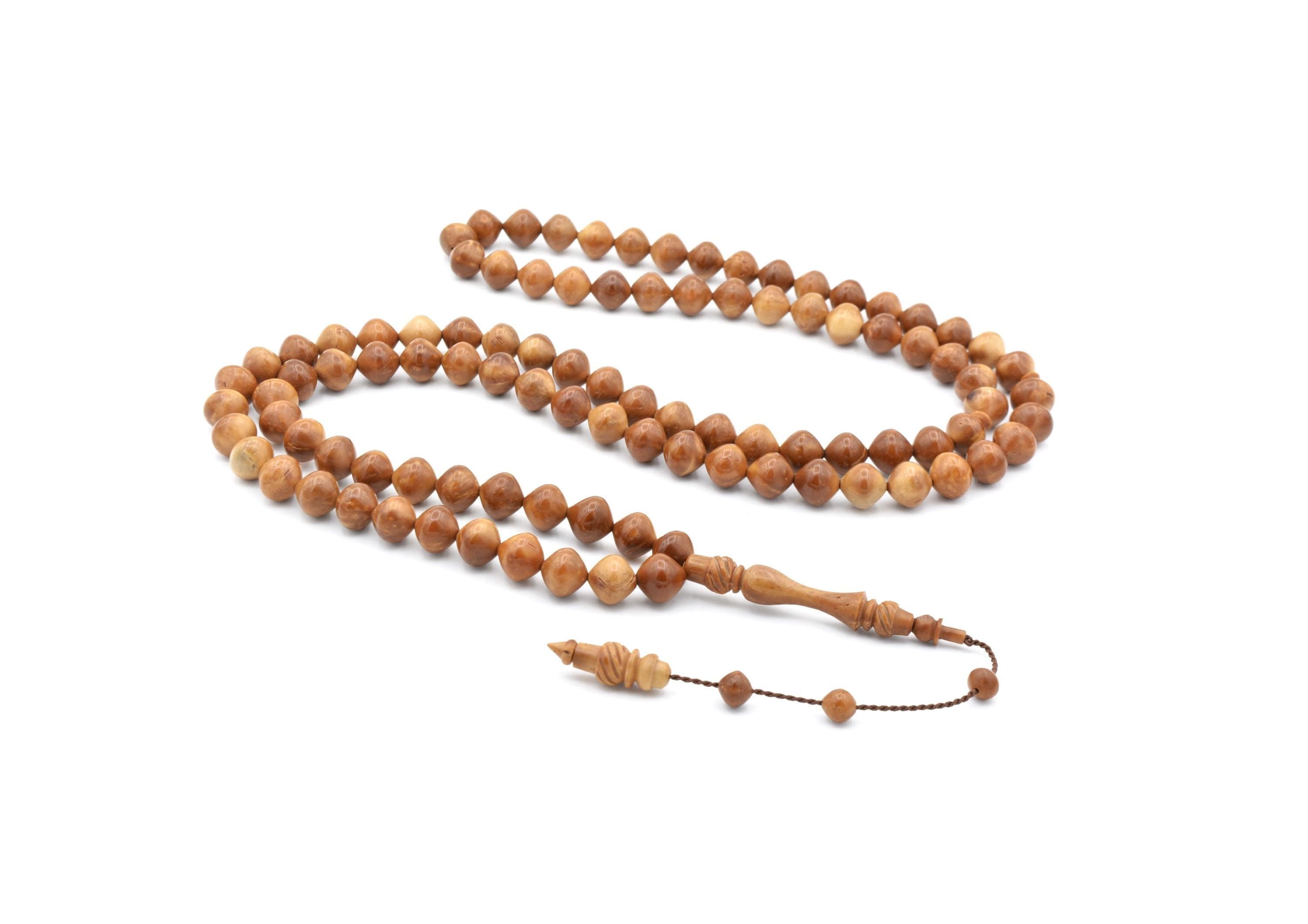 Mevlevi Model Natural Kuka Tree 99 Beads Tasbih, Islamic Prayer Beads, Misbaha, Rosary, Tasbeeh, Muslim, Tasbih, Muslim Gift, Kuka Tesbih