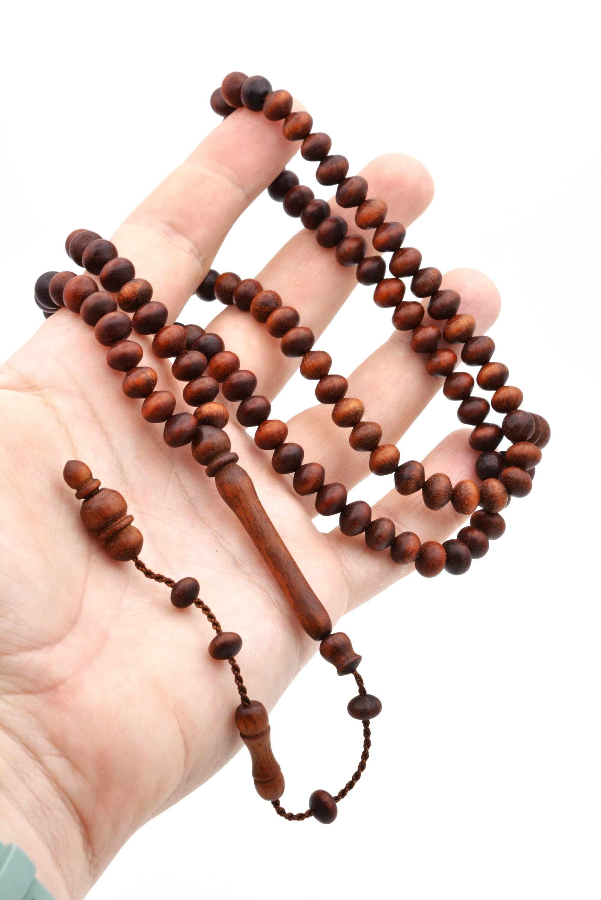 Carob Tree 99 Beads Islamic Prayer Beads, Carob Tree Rosary, Mulberry Tree 99 Beads Islamic Prayer Beads, Mulberry Tree Rosary, Tasbih Sibha - image 5
