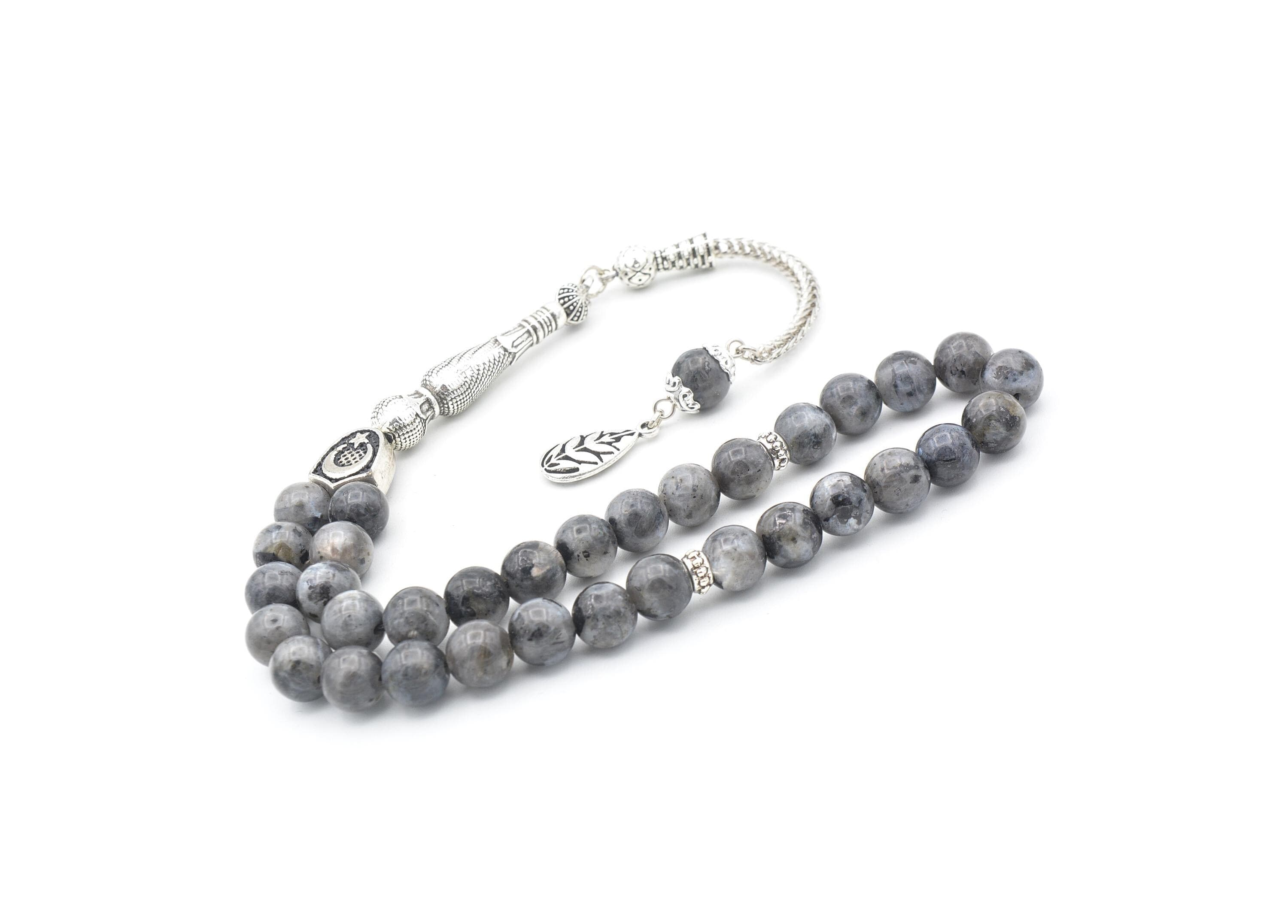 Spectrolite 33 Prayer Beads, Spectrolite 33 Beads Tasbih, Spectrolite Islamic Misbaha, Spectrolite Prayer Beads, Spectrolite Tasbeeh
