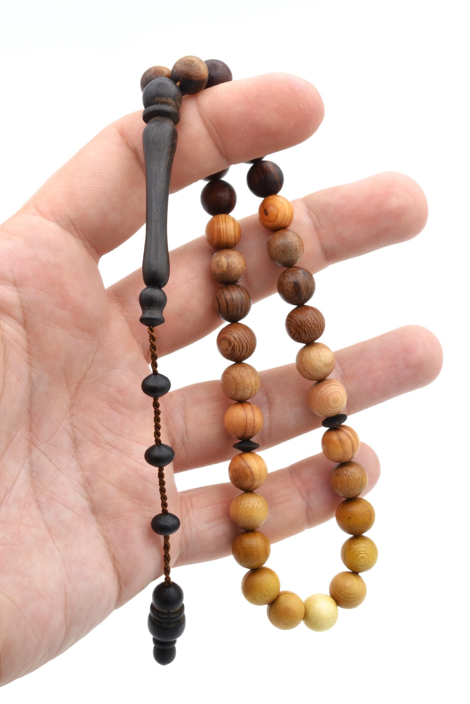 17 Different Types Wood Tasbih, Misbaha, Different Trees Prayer Beads, Tasbih 33, Islamic Rosary, Tesbih, Tasbeeh, Worry Beads, Muslim Gift - image 5