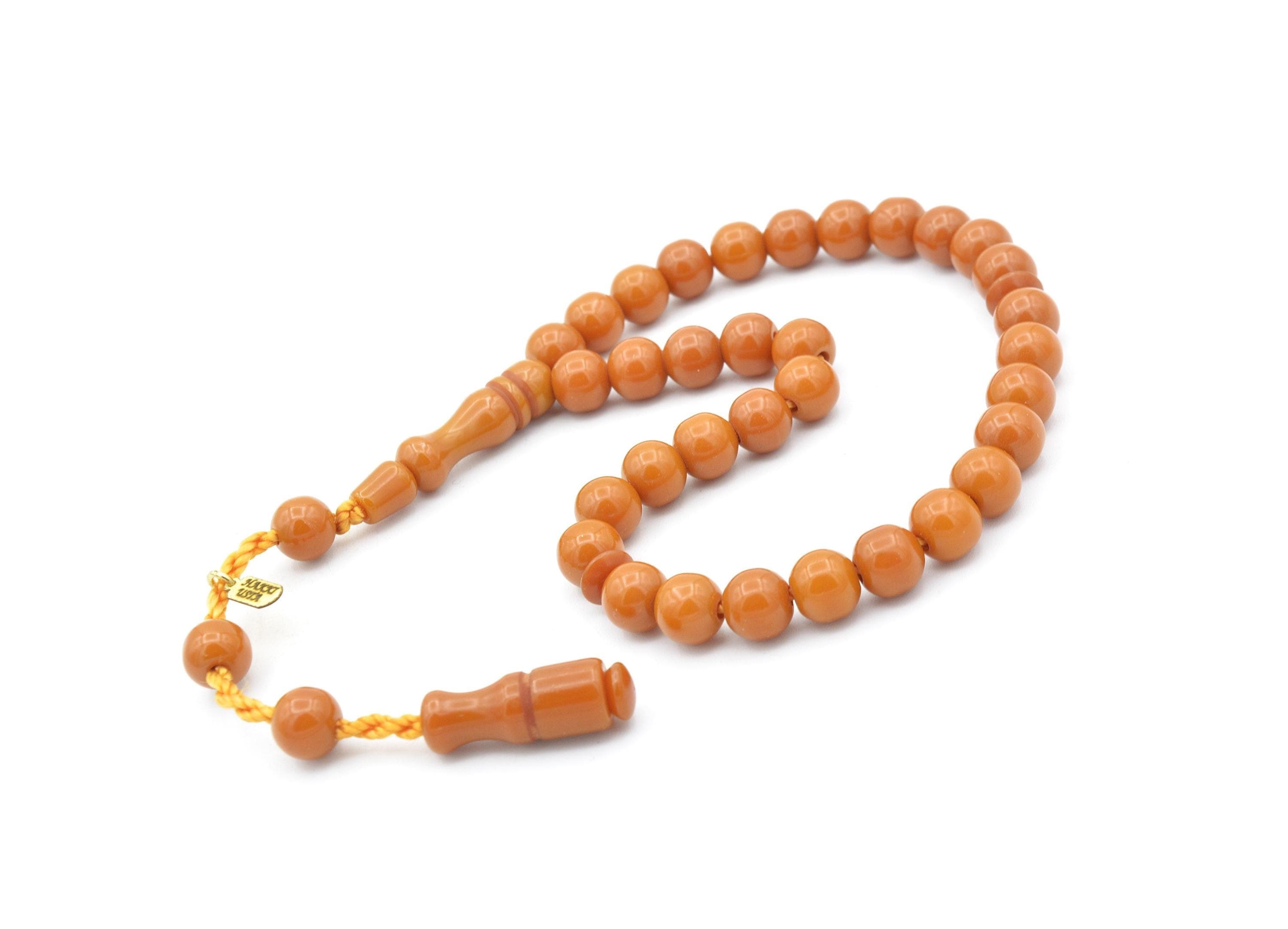 Small Size Tightening Amber Tasbih 33 Beads, Islamic, Misbaha, Amber Rosary, Amber Tasbeeh, Muslim, Tasbih, Sibha, Prayer Beads, İslamic