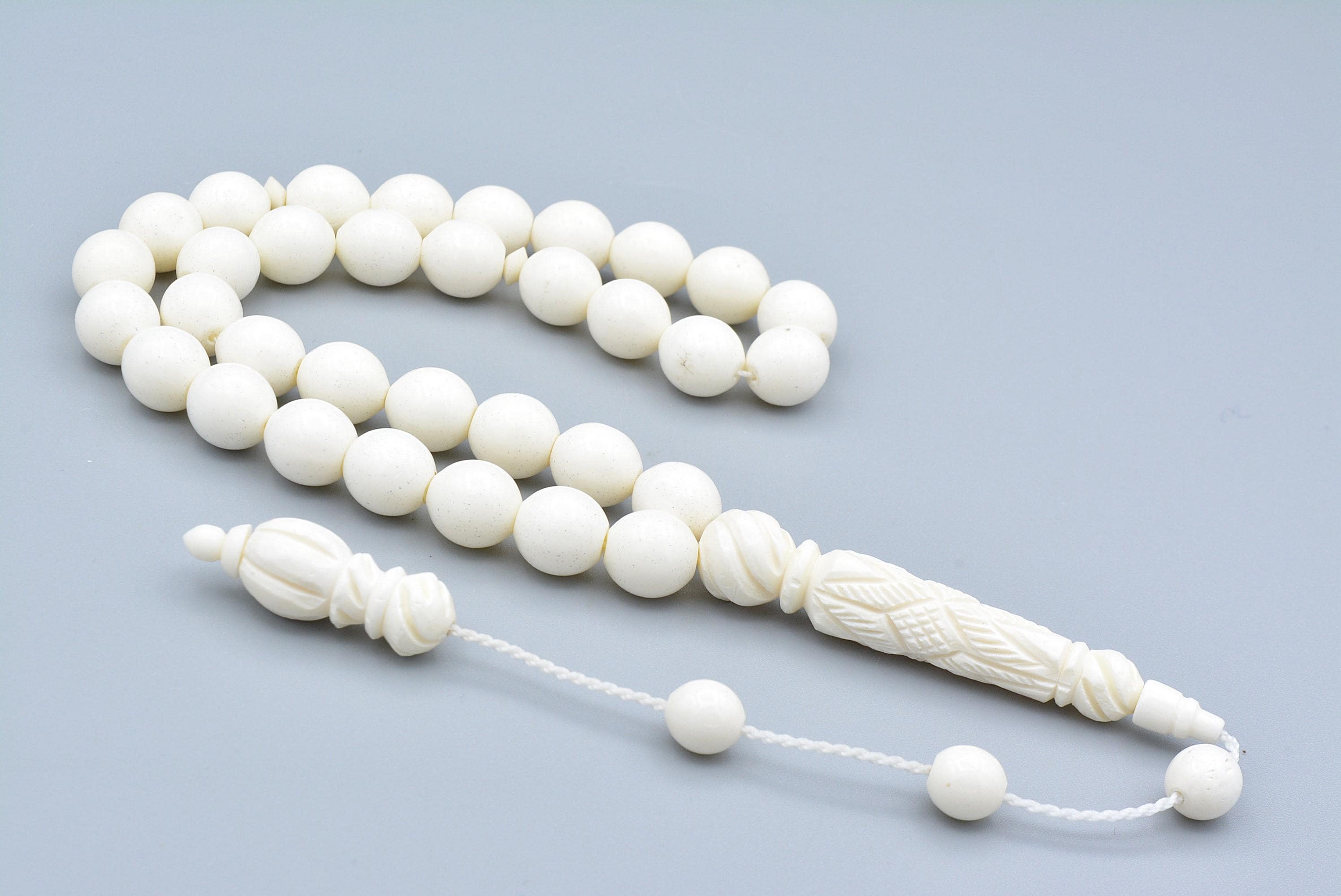 Natural Camel Bone 33 Beads Islamic Prayer Beads, Tasbih, Misbaha, Tasbeeh, Rosary, Camel Tasbih, Muslim, Gift,Tesbih, Camel Bone, 10 Mm - image 4