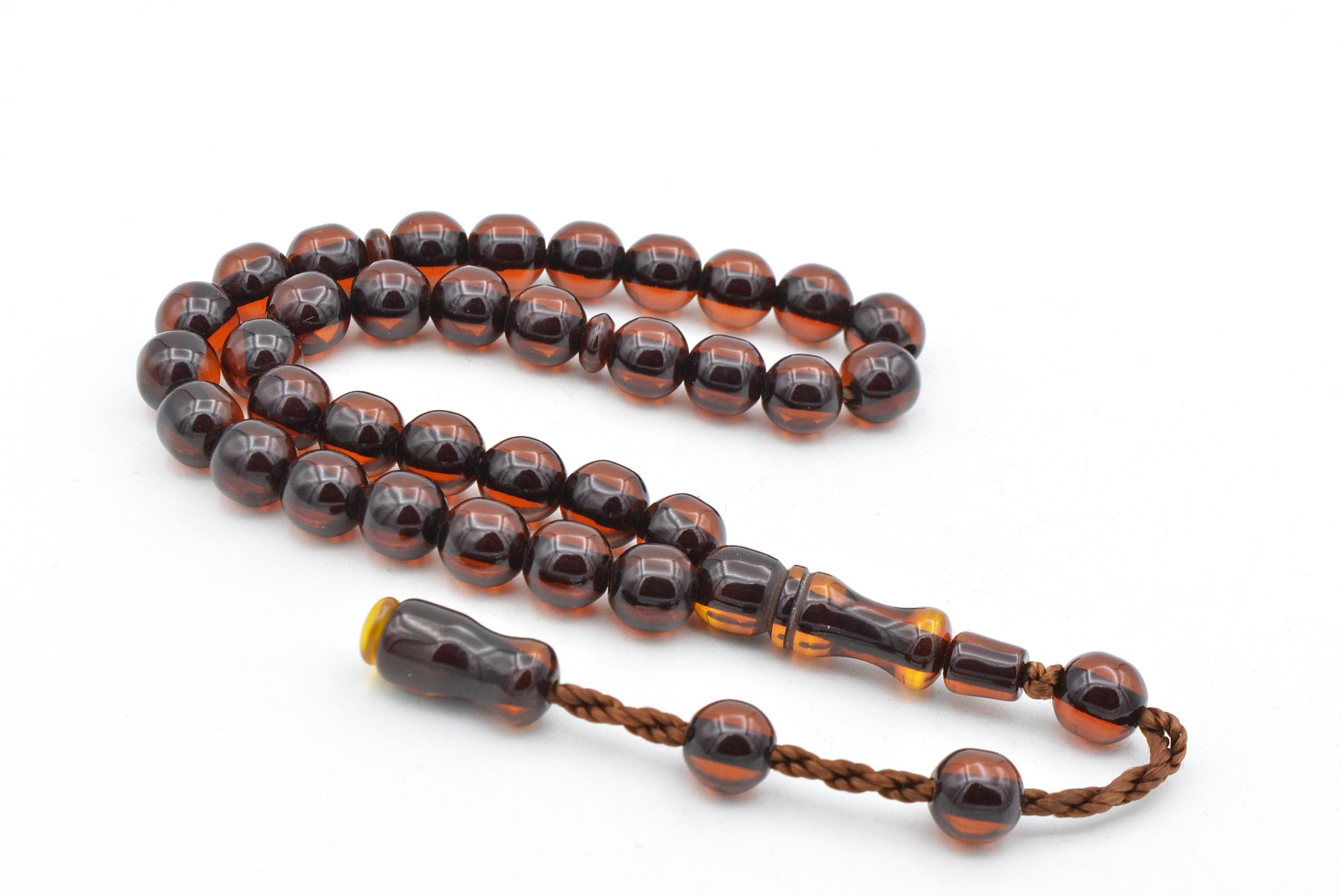 Small Size Tightening Amber Tasbih 33 Beads, Islamic, Misbaha, Amber Rosary, Amber Tasbeeh, Muslim, Tasbih, Sibha, Prayer Beads, İslamic - image 5