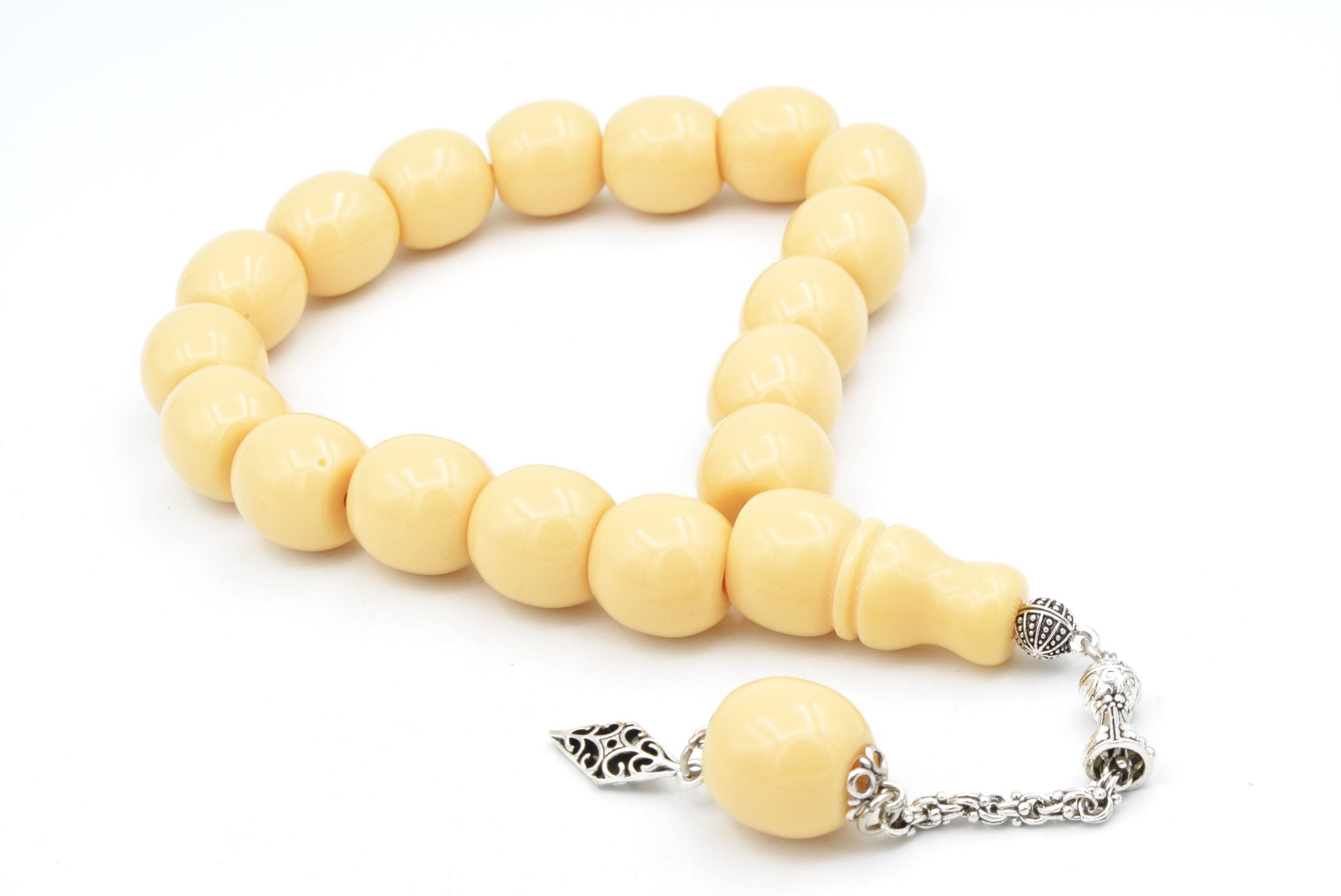 Amber Appearance 17 Beads Mascot Tasbih, Misbaha, Rosary, Tasbeeh, Prayer Beads, Tesbih, Sibha, Maskot Tesbih, Efe Tesbihi, Faturan, Tasbih - image 4