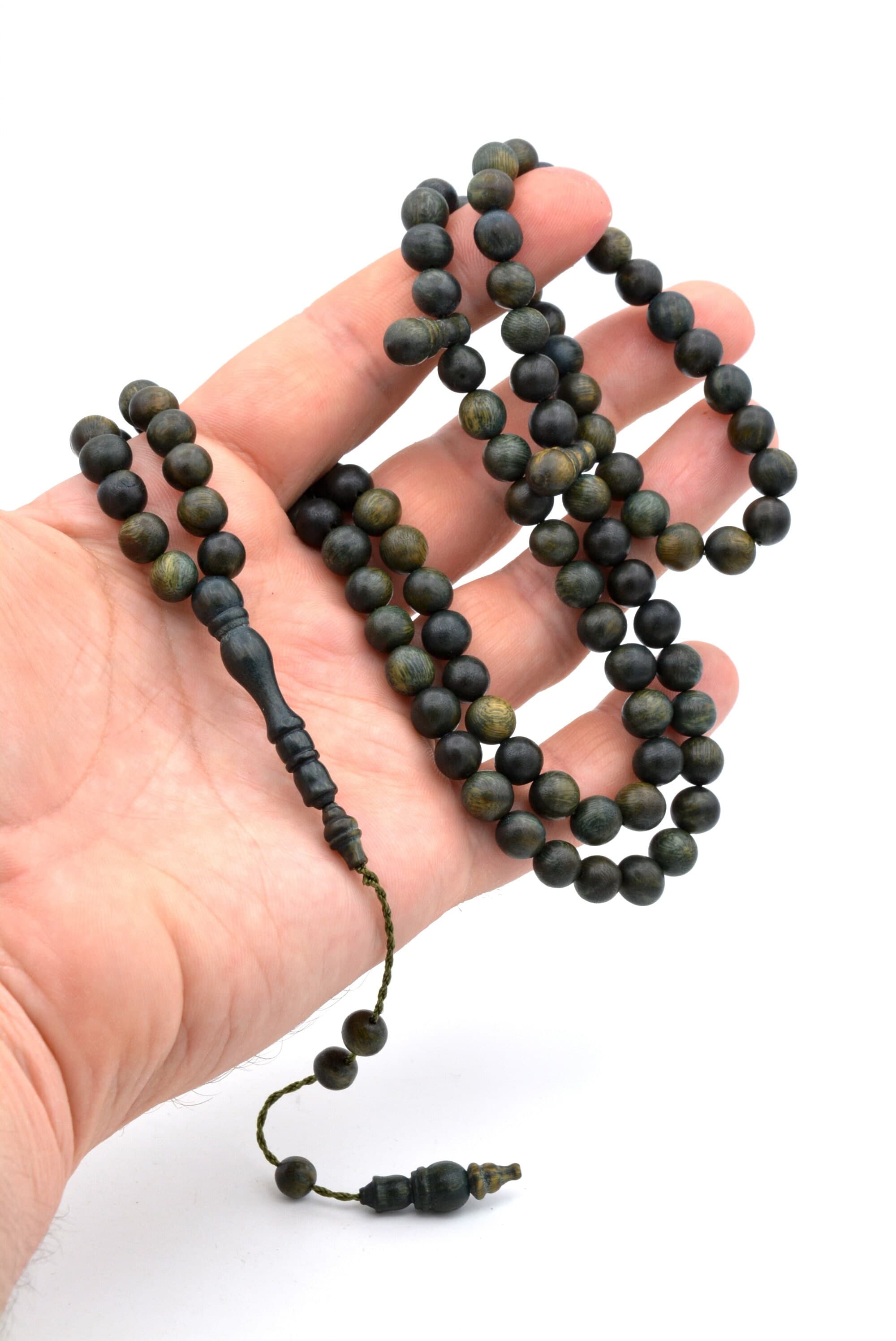 Globe Cut Workmanship Natural Rosewood Tree 99 Islamic Prayer Beads, Misbaha, Rosary, Tasbeeh, Muslim, Tasbih, Muslim Gift, Prayer Beads - image 5