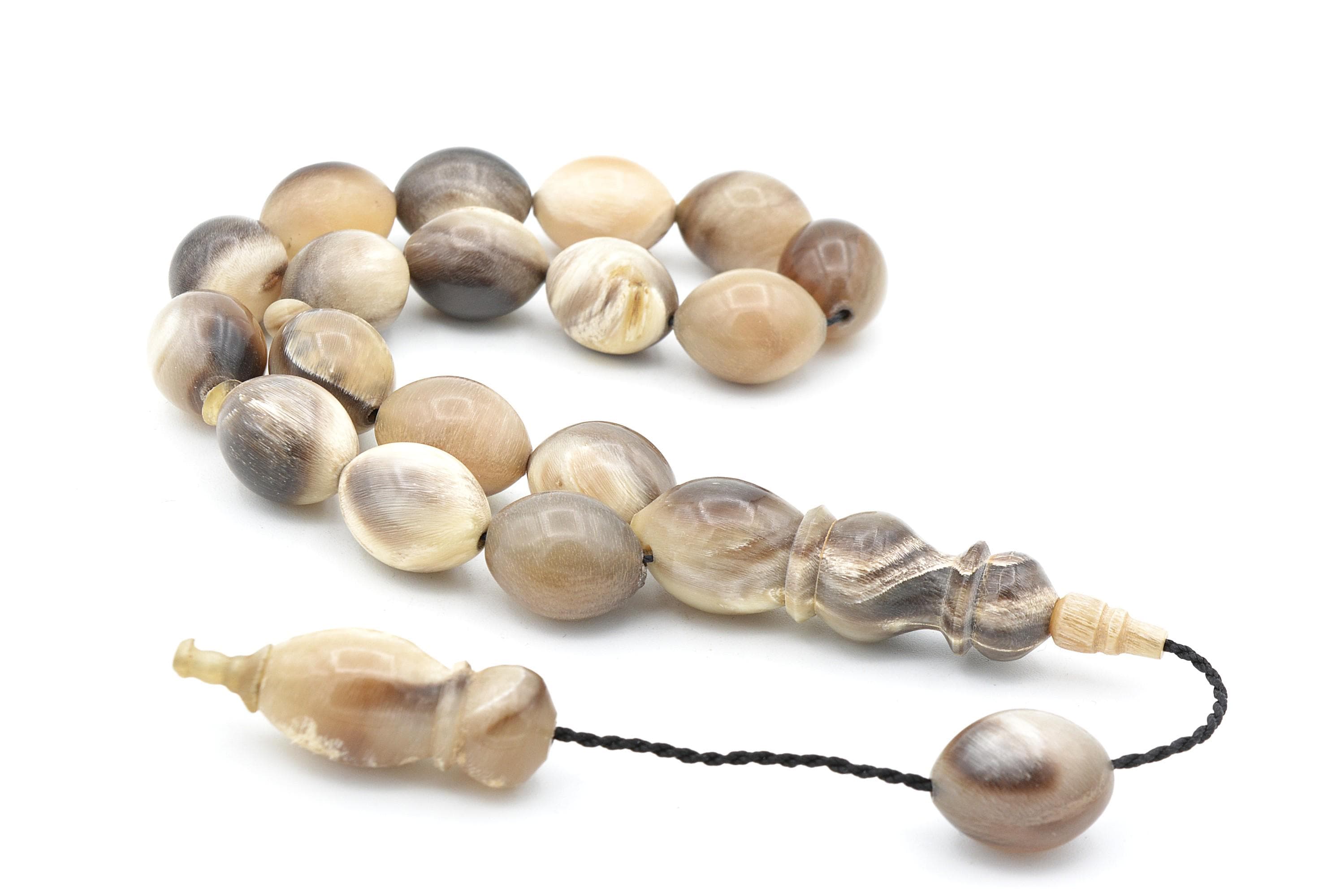 Buffalo Horn 17 Prayer Beads, Buffalo Horn 17 Beads Tasbih, Tasbih, Tasbeeh, Muslim Tasbih, Tesbih, Buffalo Horn, Buffalo Horn Prayer Beads - image 5