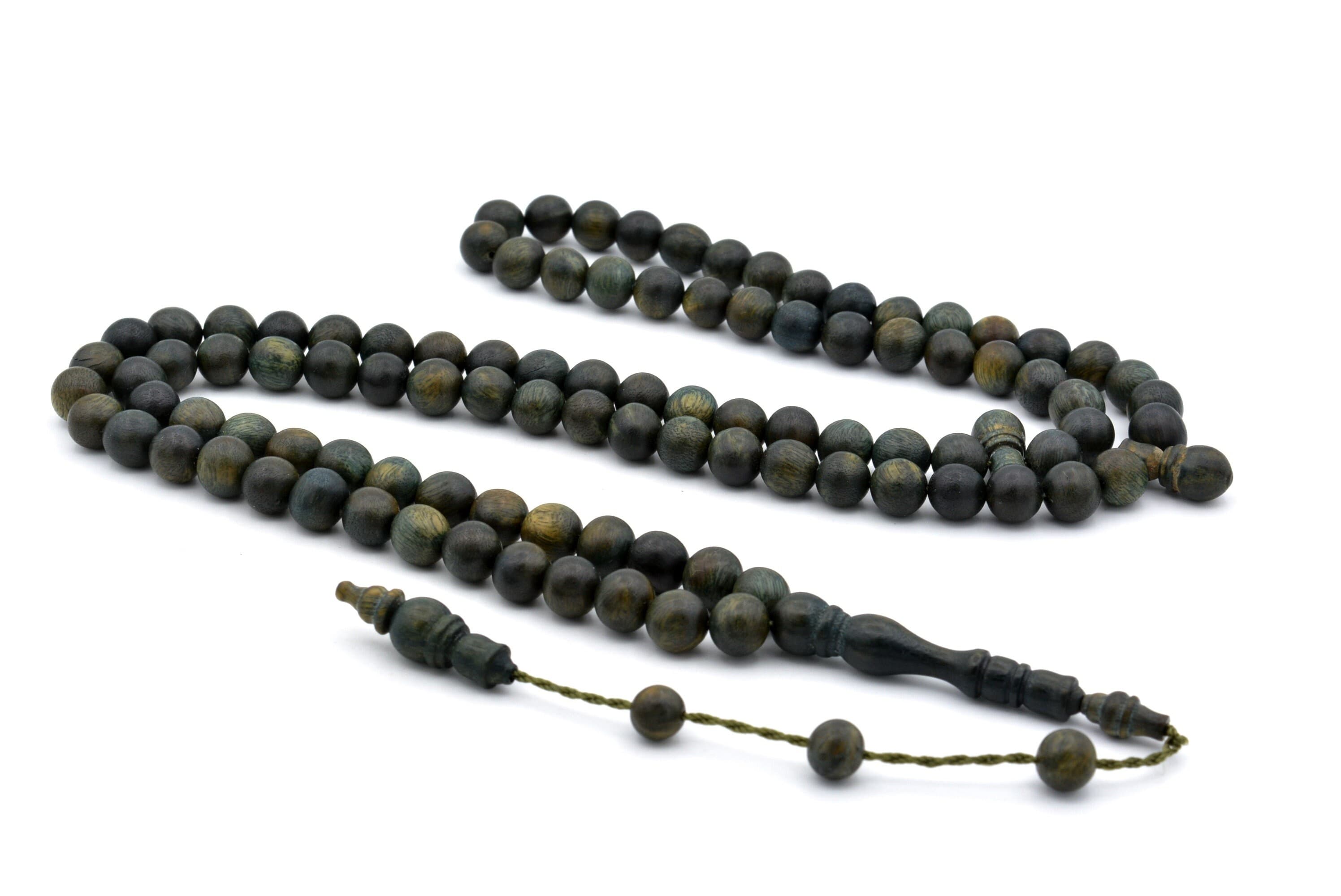 Globe Cut Workmanship Natural Rosewood Tree 99 Islamic Prayer Beads, Misbaha, Rosary, Tasbeeh, Muslim, Tasbih, Muslim Gift, Prayer Beads - image 4