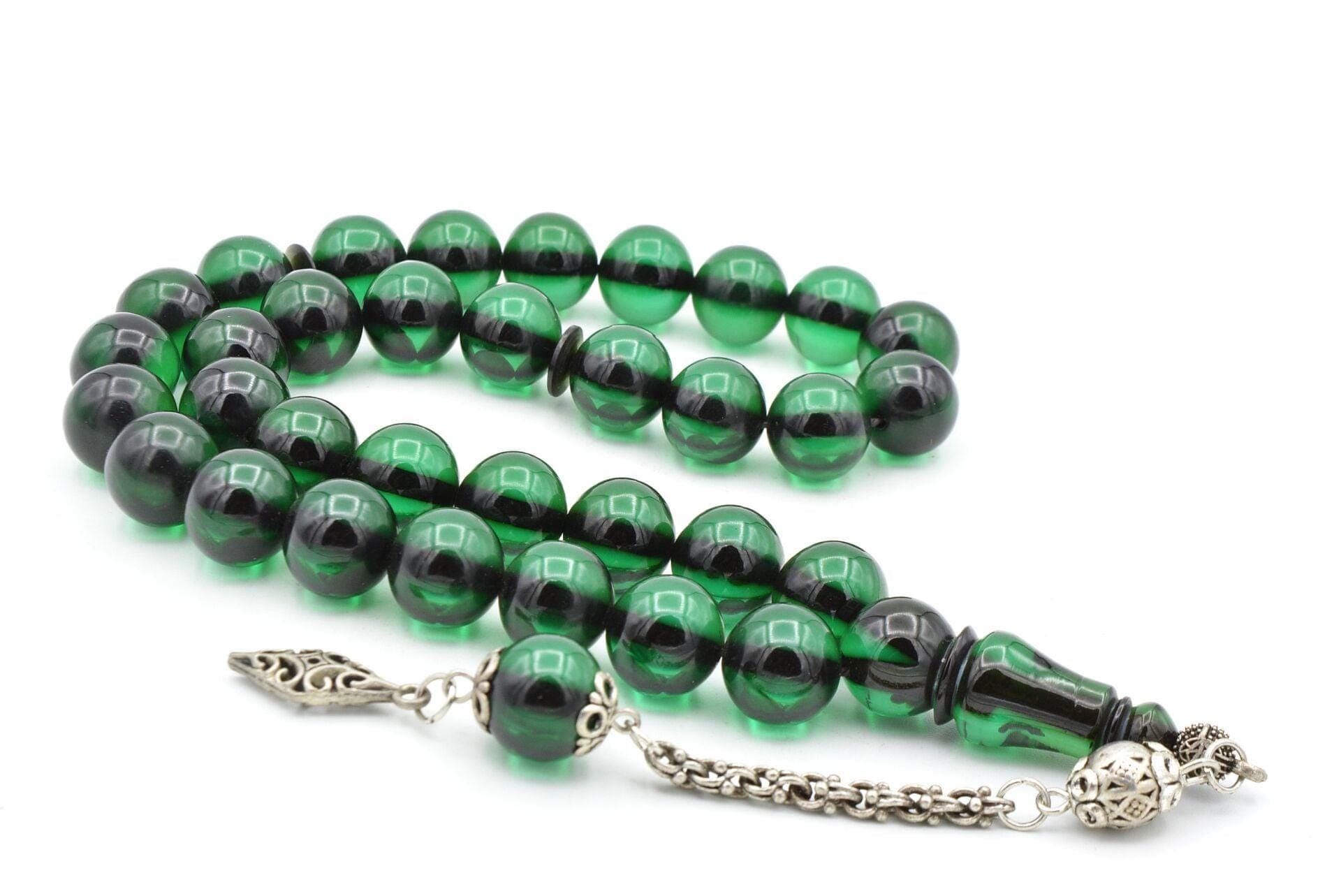 Globe Cut Fire Amber Tasbih 33 Beads, Islamic, Misbaha, Rosary, Tasbeeh, Muslim, Tasbih, Sibha, Faturan Tasbih,Muslim Gift, Prayer Beads - image 3