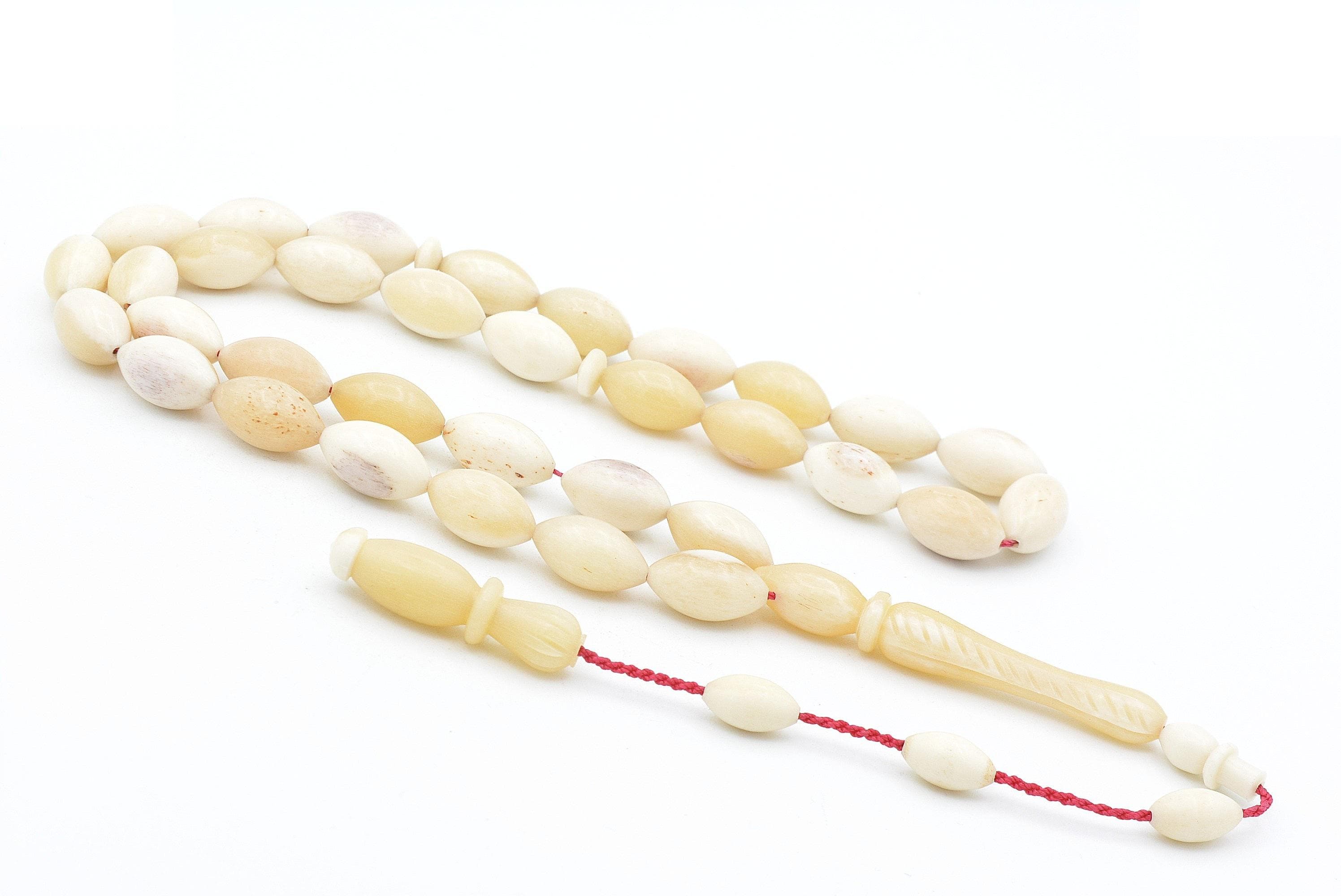 Natural Whalebone 33 Prayer Beads, Whalebone 33 Beads Tasbih, Muslim Tasbih, Whalebone Tasbeeh, Misbaha, Tesbih, Barley Whalebone Rosary - image 3