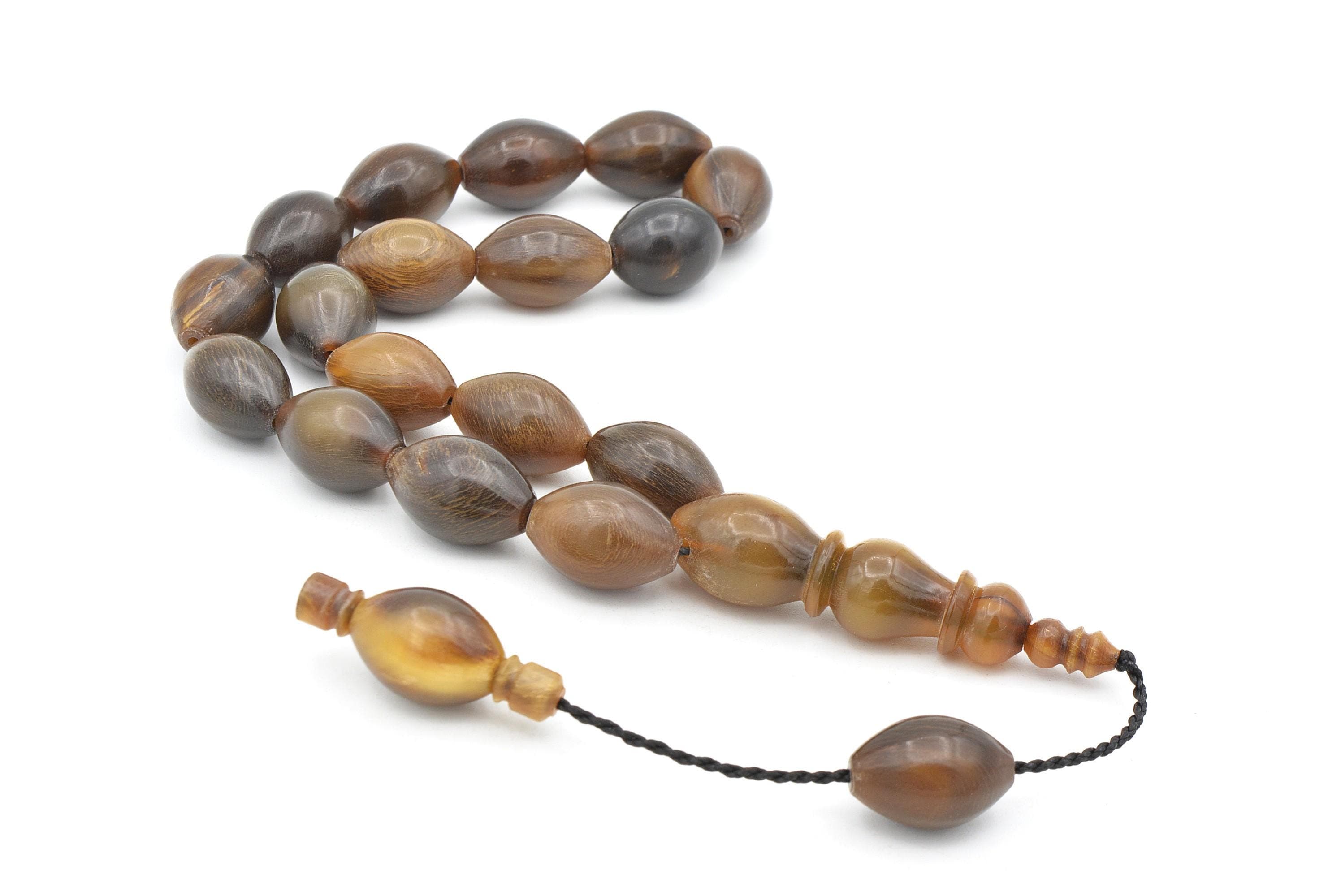 Natural Gazelle Horn 17 Beads Tasbih, Prayer Beads Tasbih Tasbeeh, Muslim Tasbih, Worry Beads, Misbaha, Tesbih, Ceylan Boynuzu, Gazelle Horn - image 3